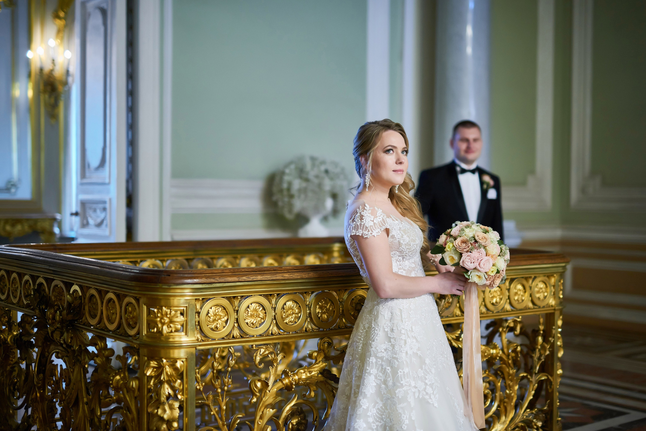 Юлия и Антон (Первый Дворец Бракосочетания, прогулка на Елагином острове). Портретный, семейный и свадебный фотограф в Санкт-Петербурге и в Пушкине Ширяев Денис