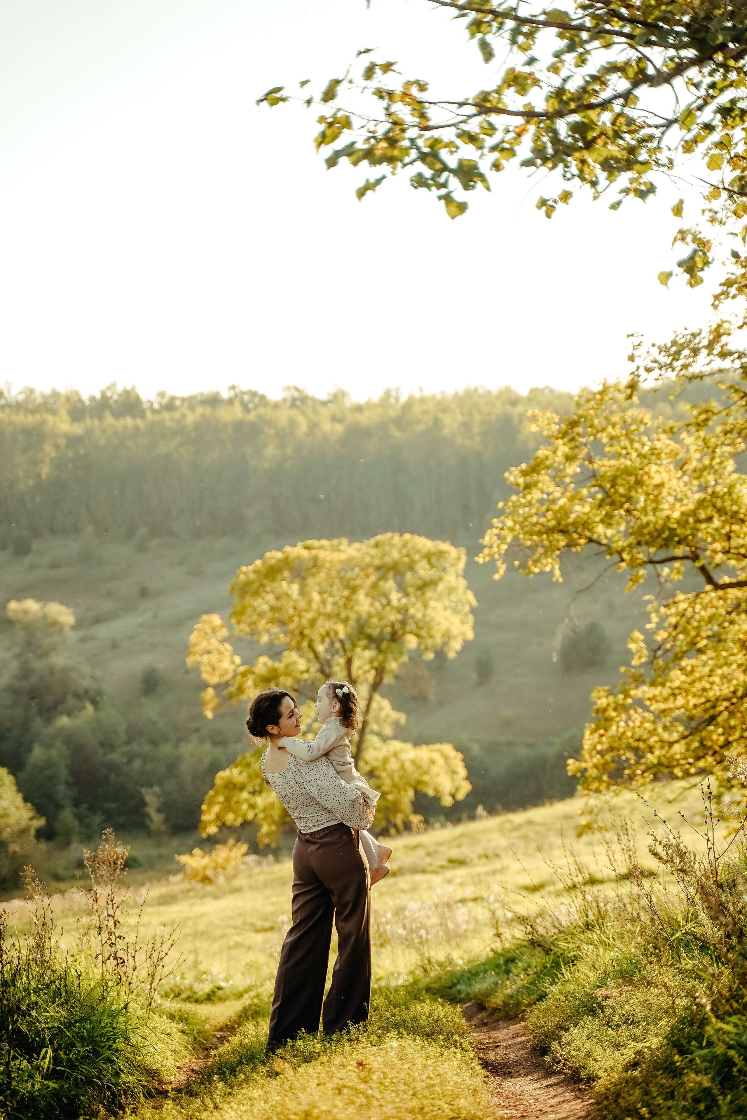 Мама и Дочка Осенняя фотосъемка