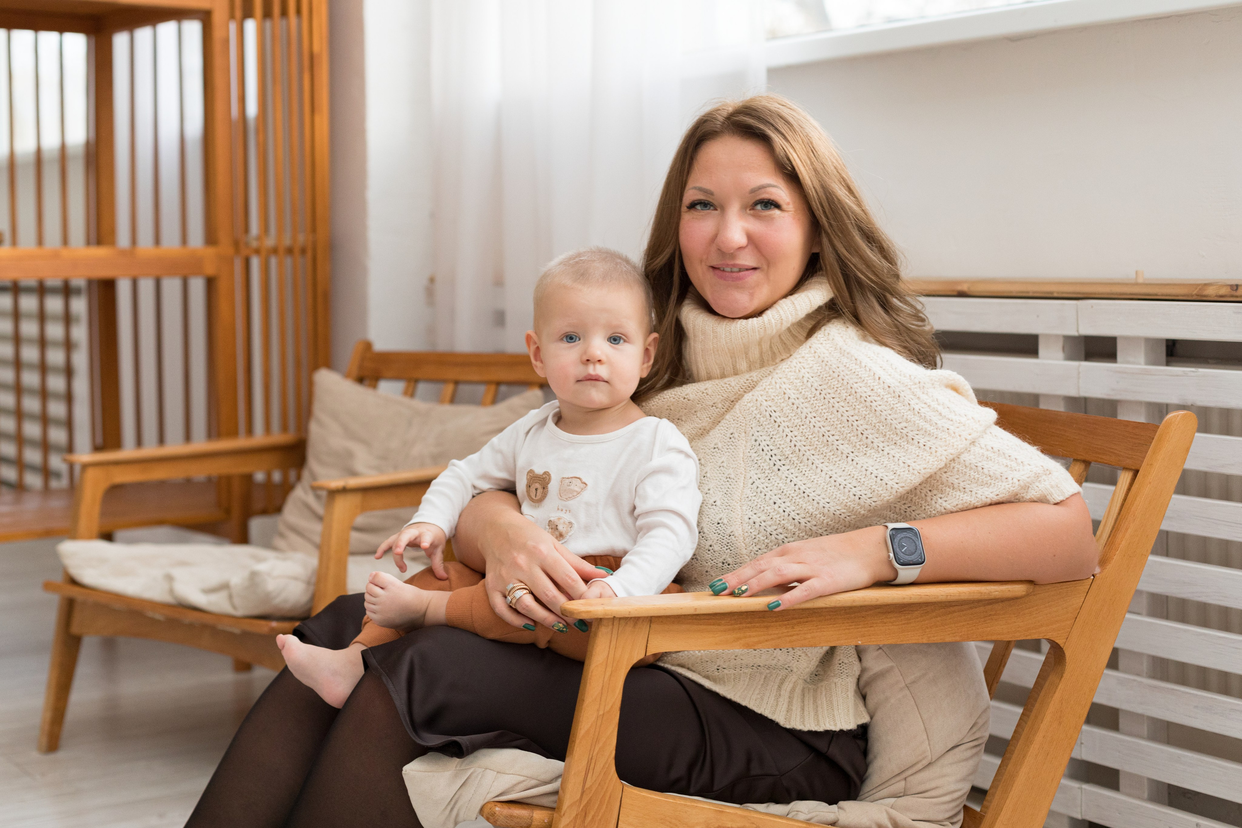 Студийная новогодняя фотосессия семьи. Детский и контент фотограф Надя Волкова Санкт-Петербург