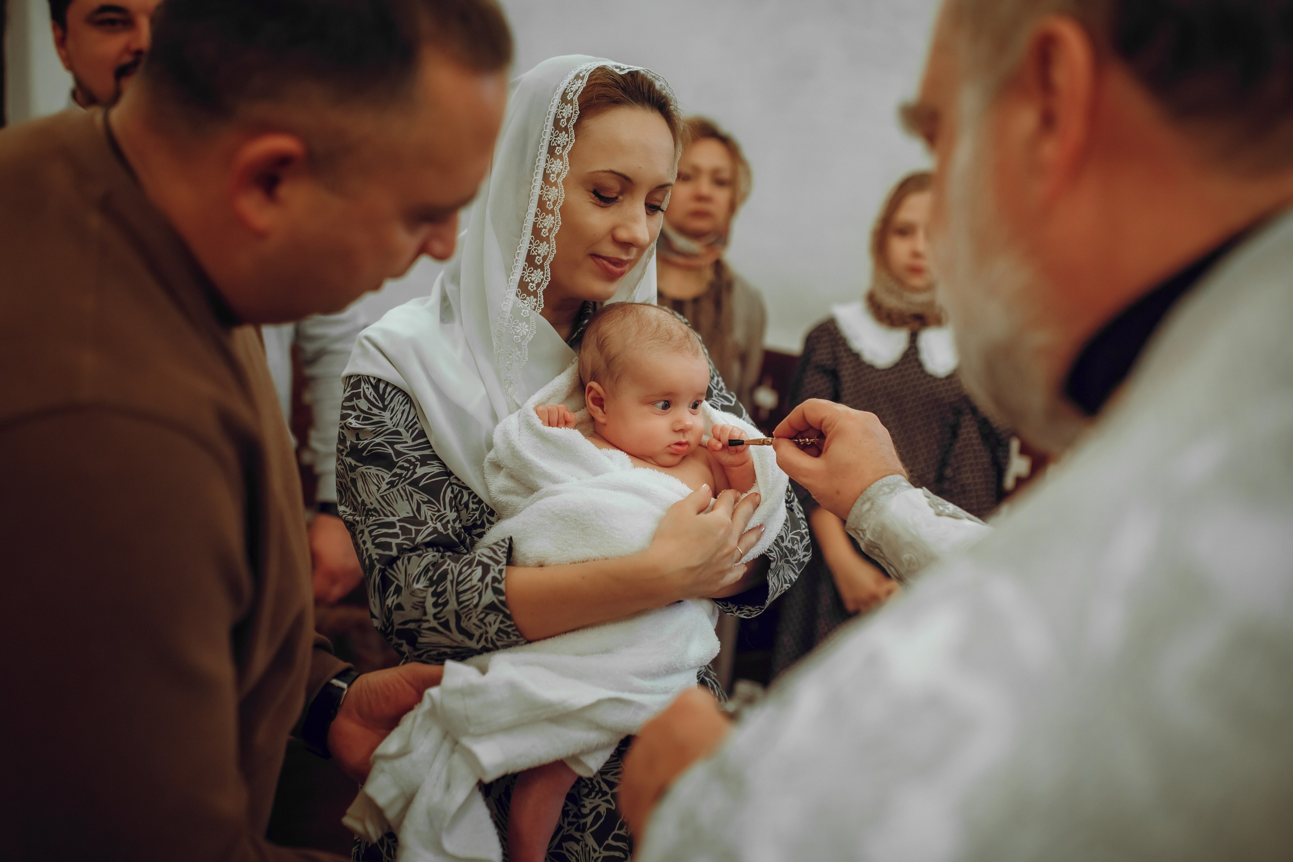 Крещение Дарьи. Фотограф на Крещение, семейный фотограф в Москве