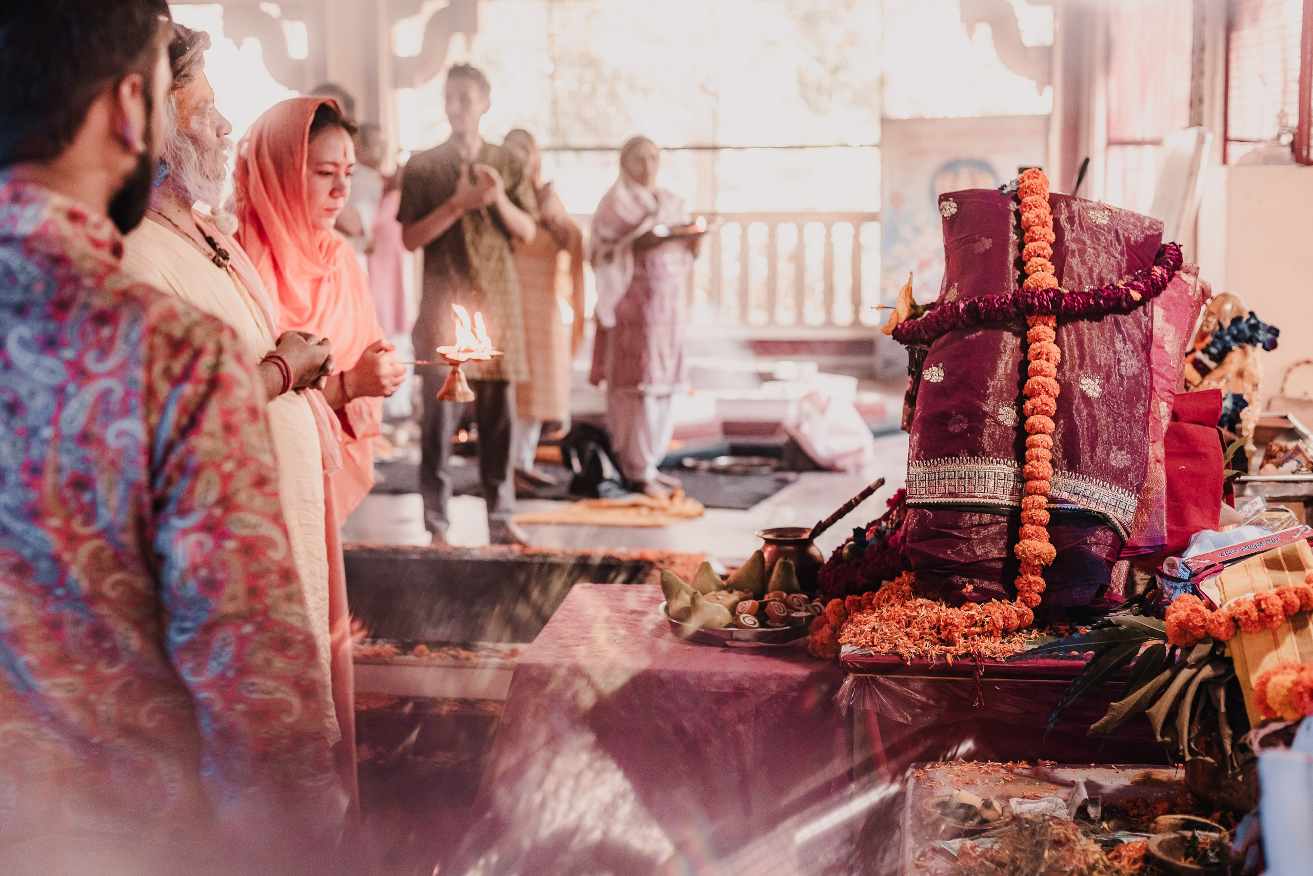 Navaratri yajna at Devraha Baba Ji ashram. Мариам Багдасарян