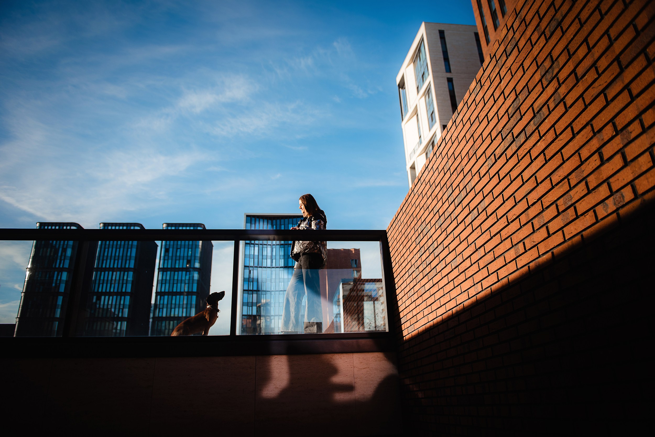 Катя, Дима и Дакота. Городская Love Story. Семейный Фотограф в Москве Ирина Хохлова