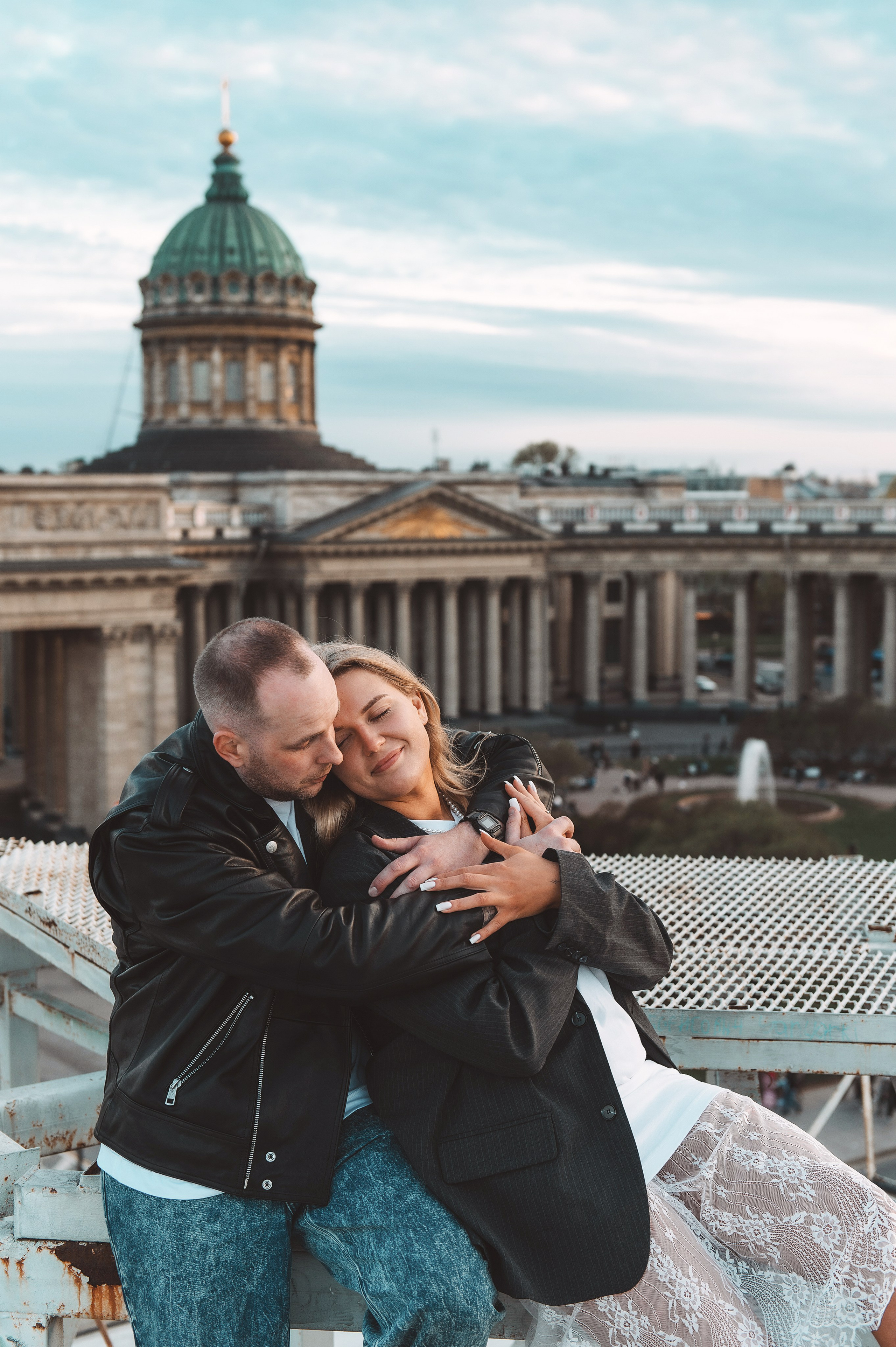 На крыше. Надя и Саша. Свадебный и семейный фотограф в Санкт-Петербурге — Мария Черепанова