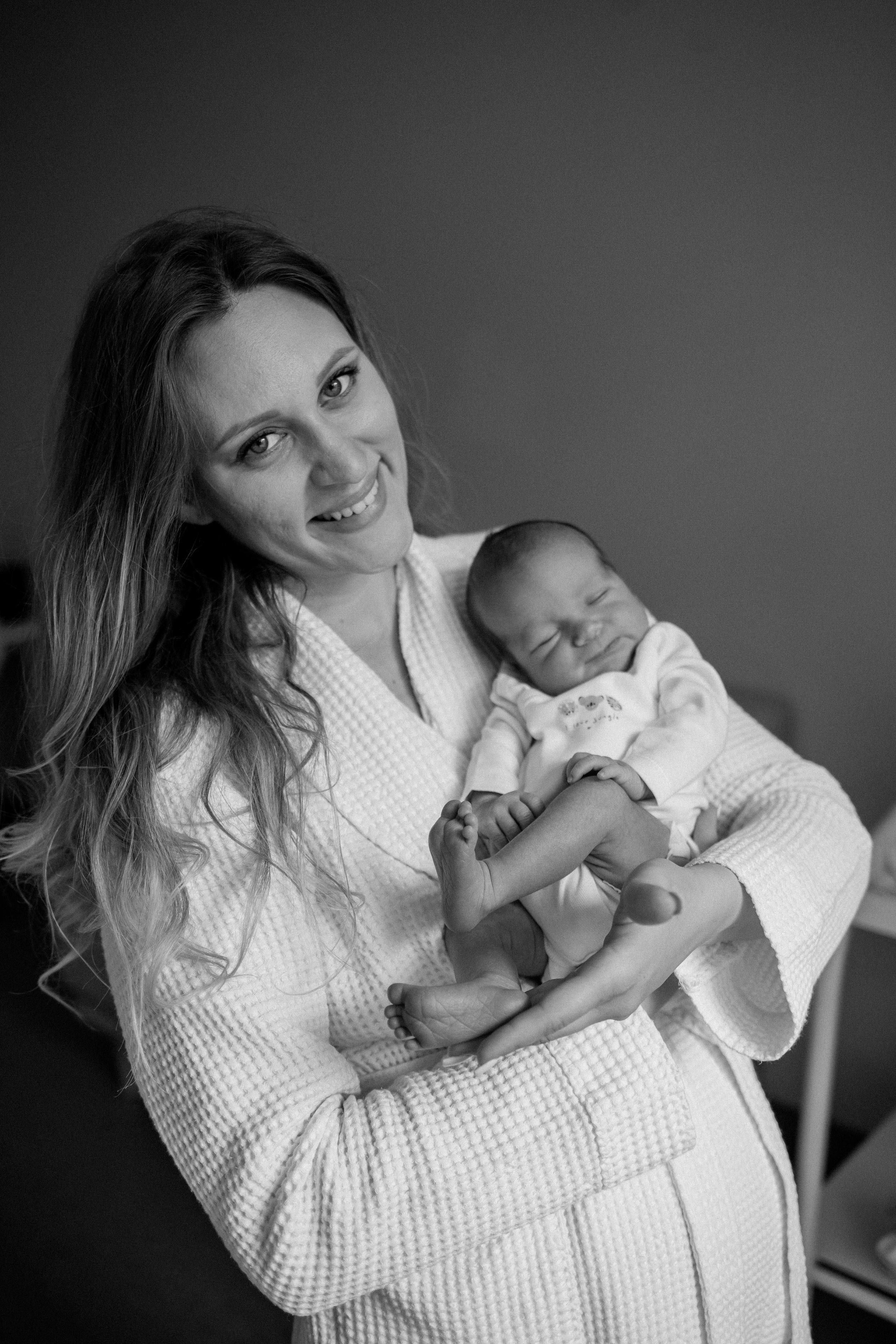 Выписка Анны с малышом Федором. Семейный фотограф Николаева Ольга