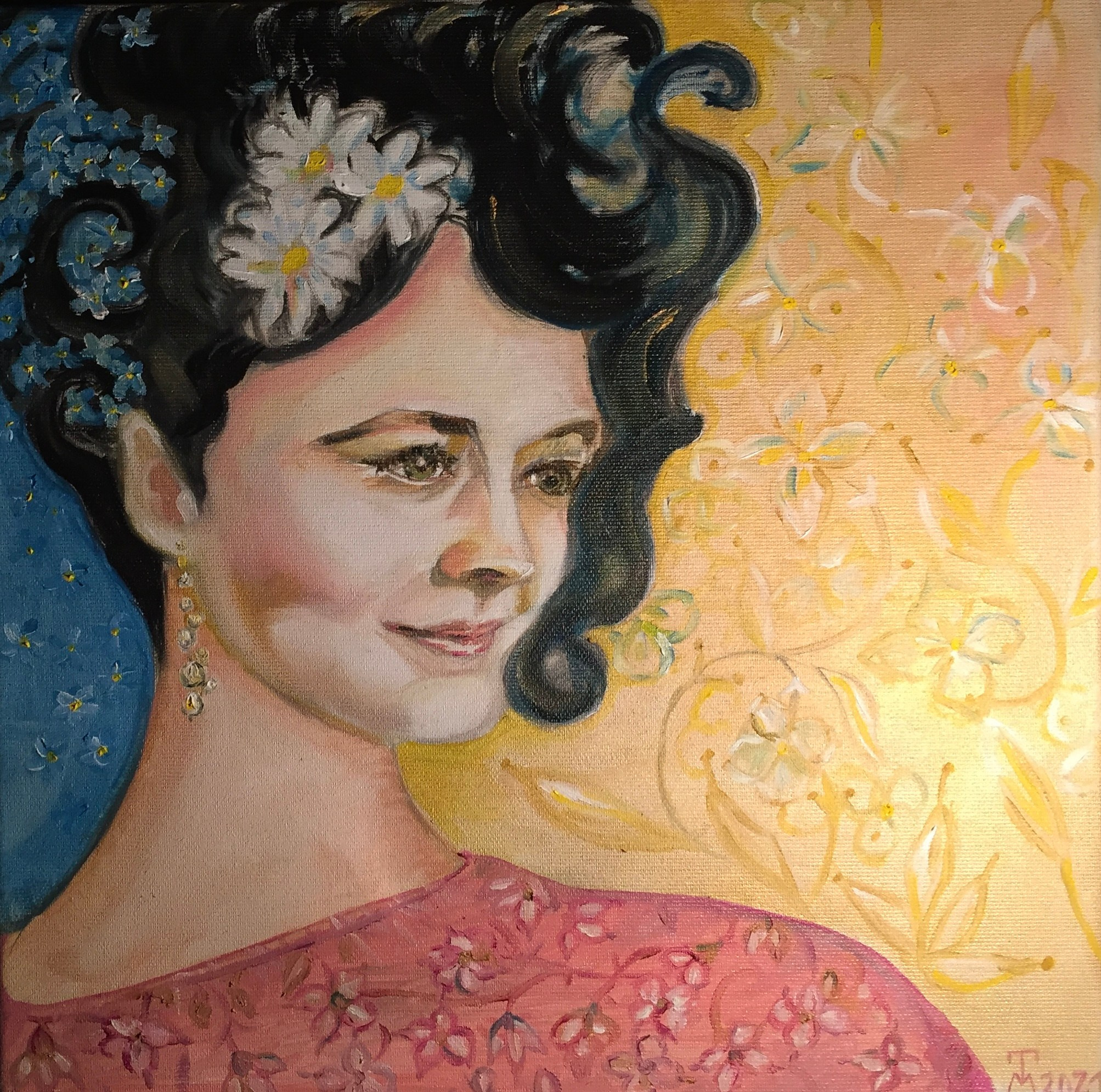 Portrait 40/40 cm oil on canvas 2022