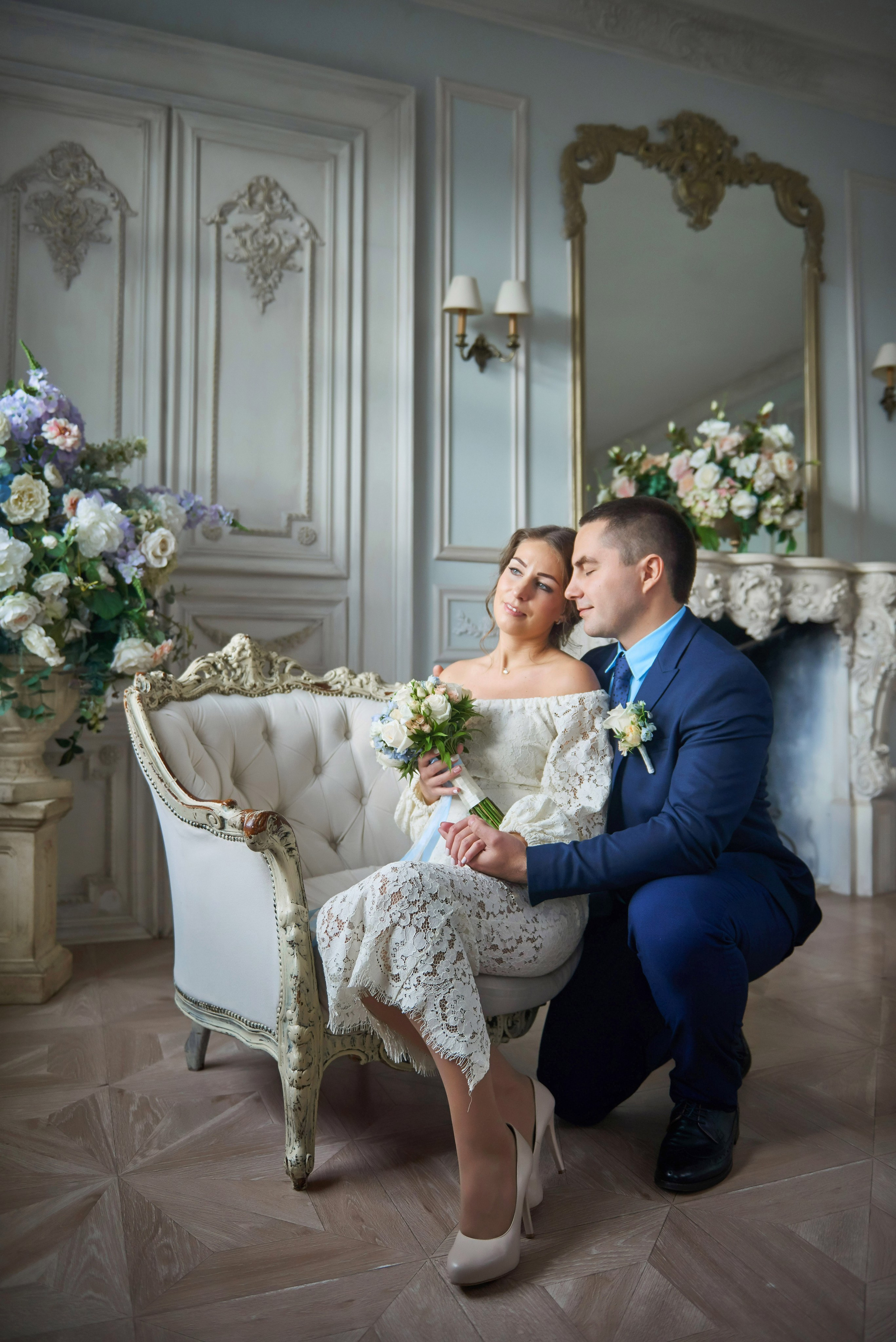 Свадебная фотосессия в студии. Портретный, семейный и свадебный фотограф в Санкт-Петербурге и в Пушкине Ширяев Денис