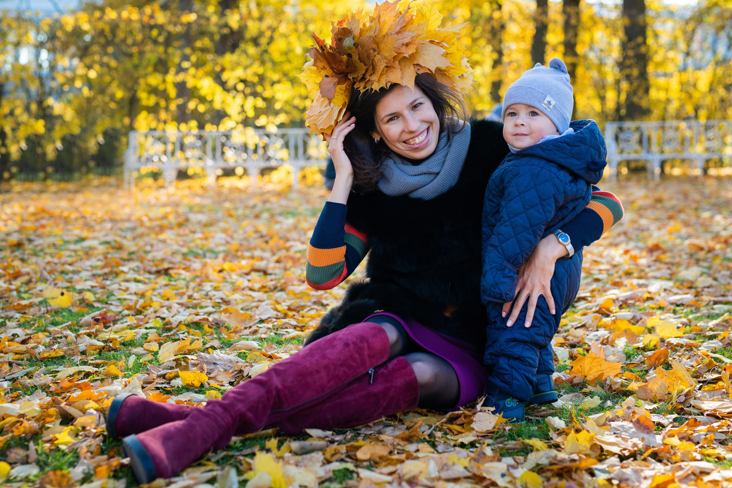 Егор, Валерия и Андрей осенняя прогулка. Портретный, семейный и свадебный фотограф в Санкт-Петербурге и в Пушкине Ширяев Денис