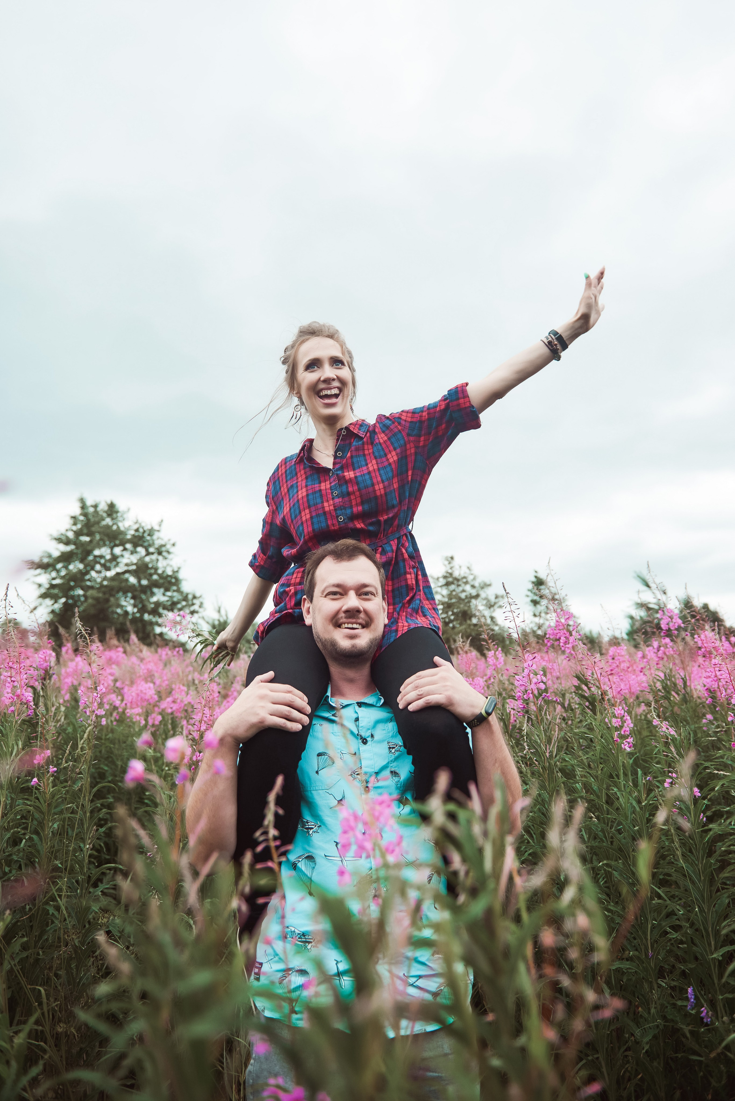 Александра и Вячеслав (фотосессия Love story на природе). Портретный, семейный и свадебный фотограф в Санкт-Петербурге и в Пушкине Ширяев Денис