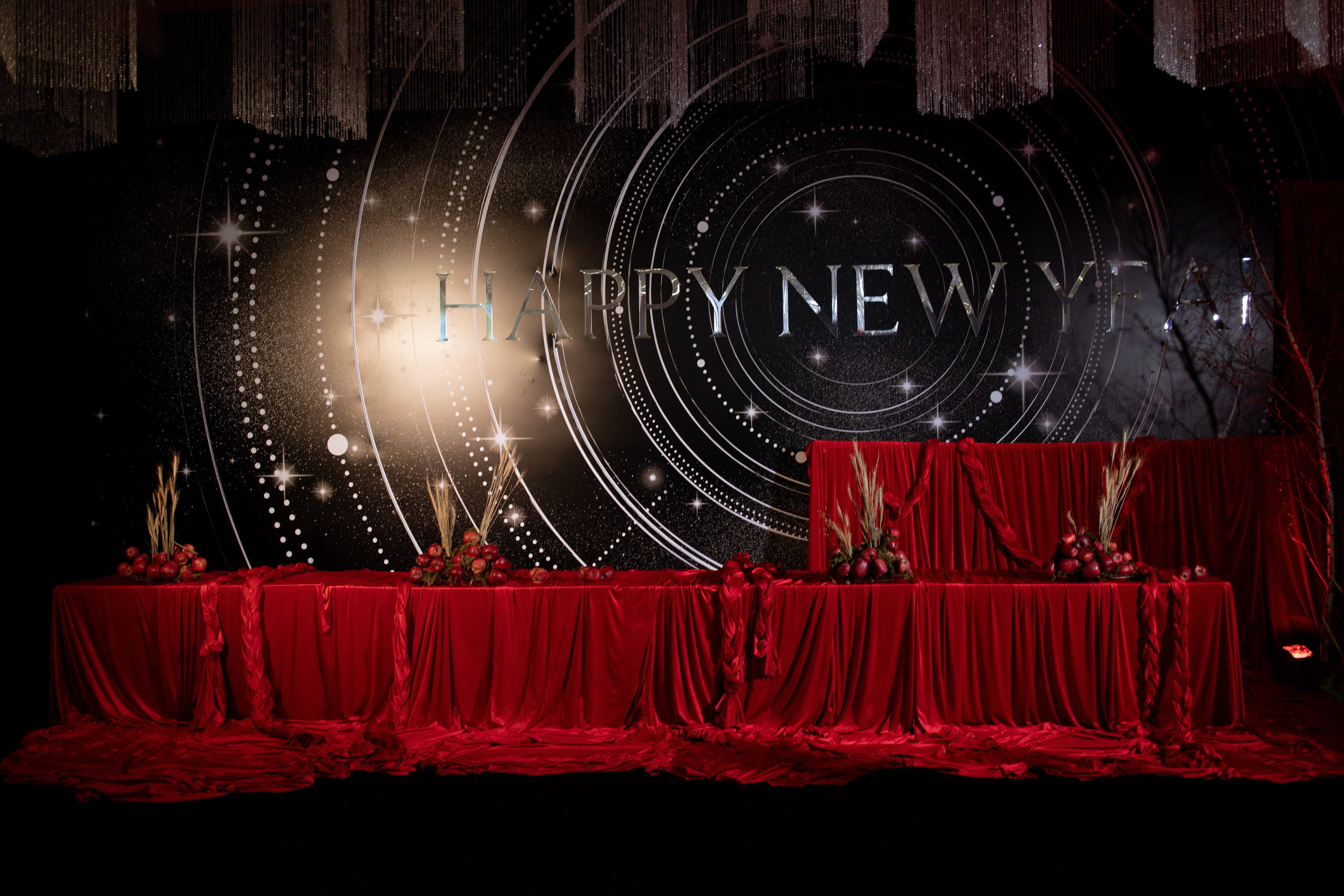 Новогодний корпоратив в фольклорном стиле. Особняк Лемана. Оформление свадеб, декор свадеб Вера Маркова, Москва