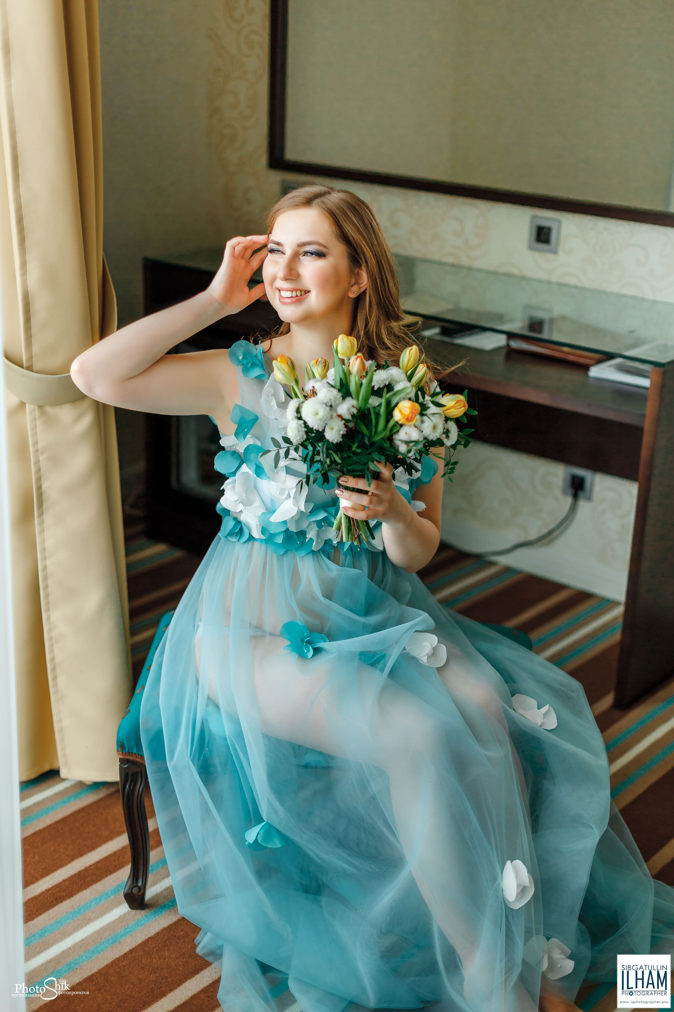 утро невесты в стиле будуар