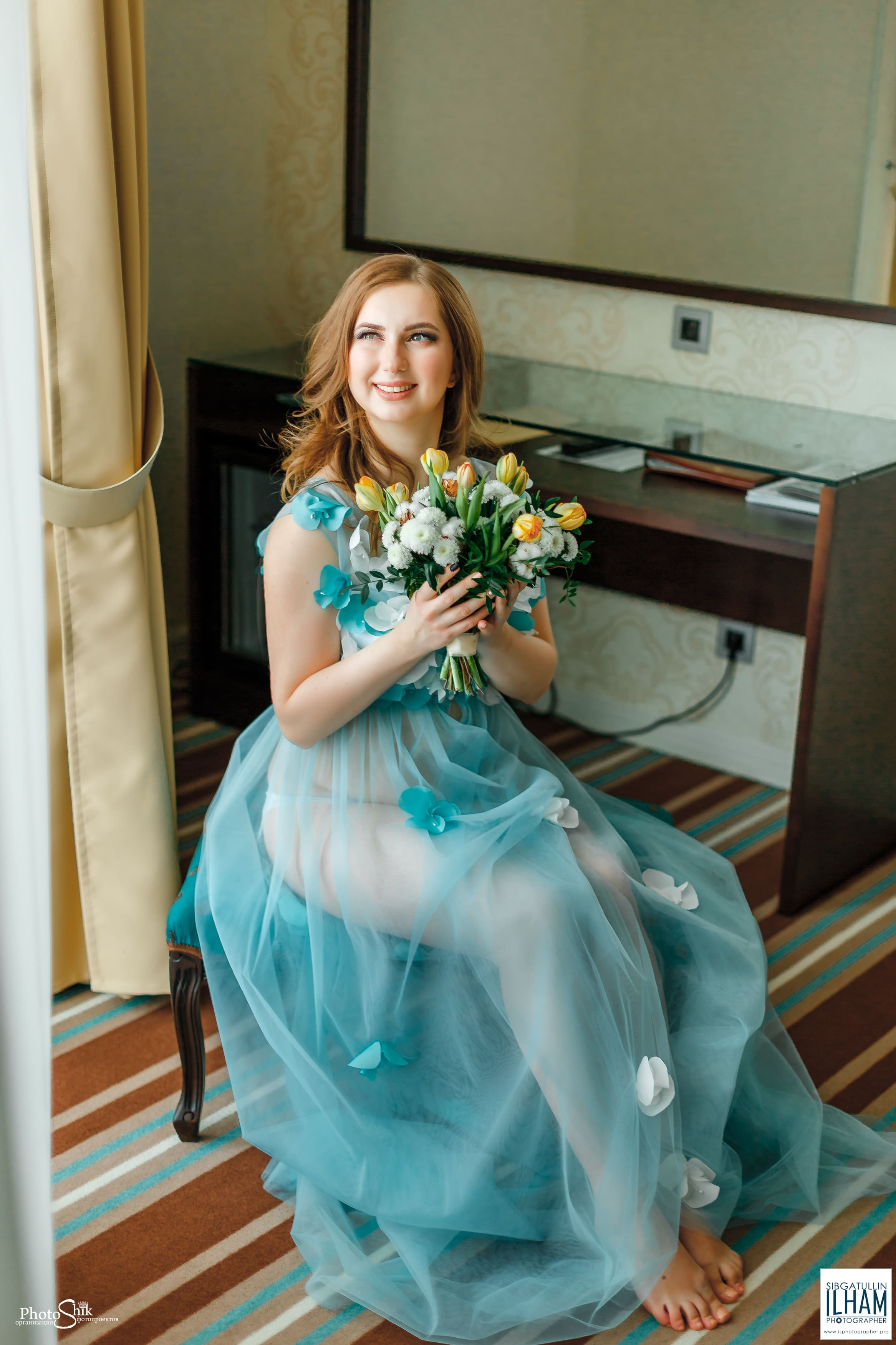 утро невесты в стиле будуар