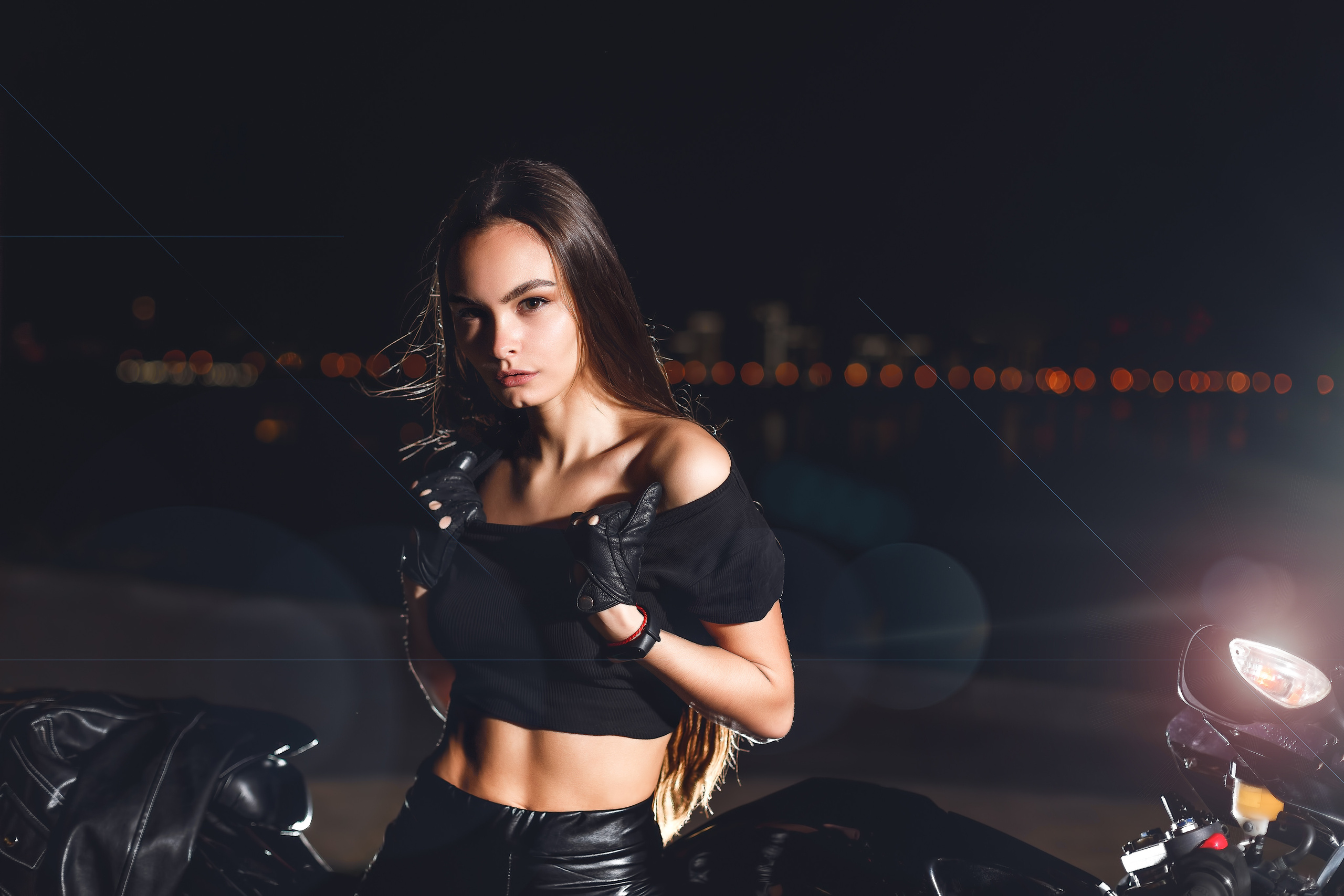 фотосессия девушка байк казань