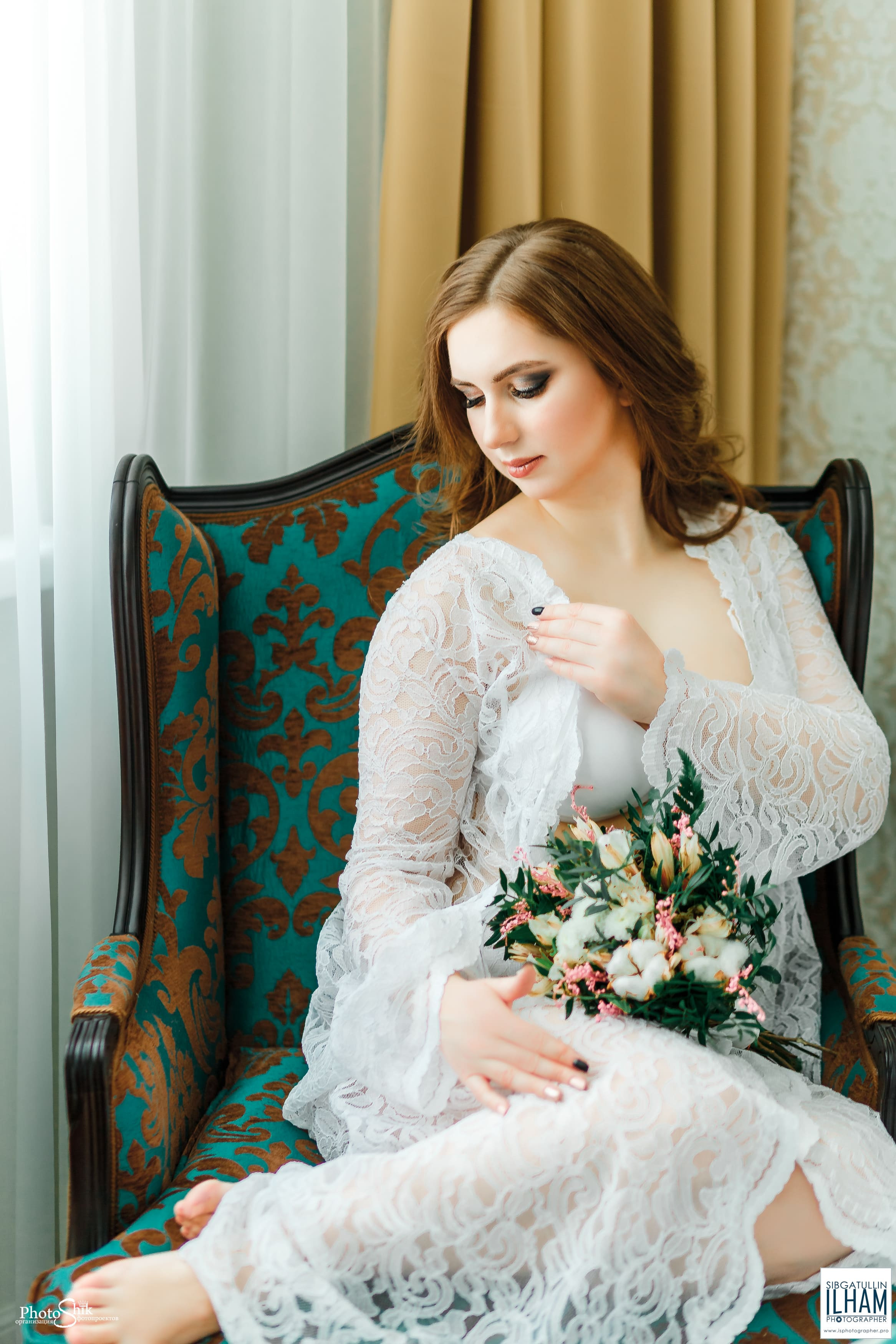 утро невесты в стиле будуар