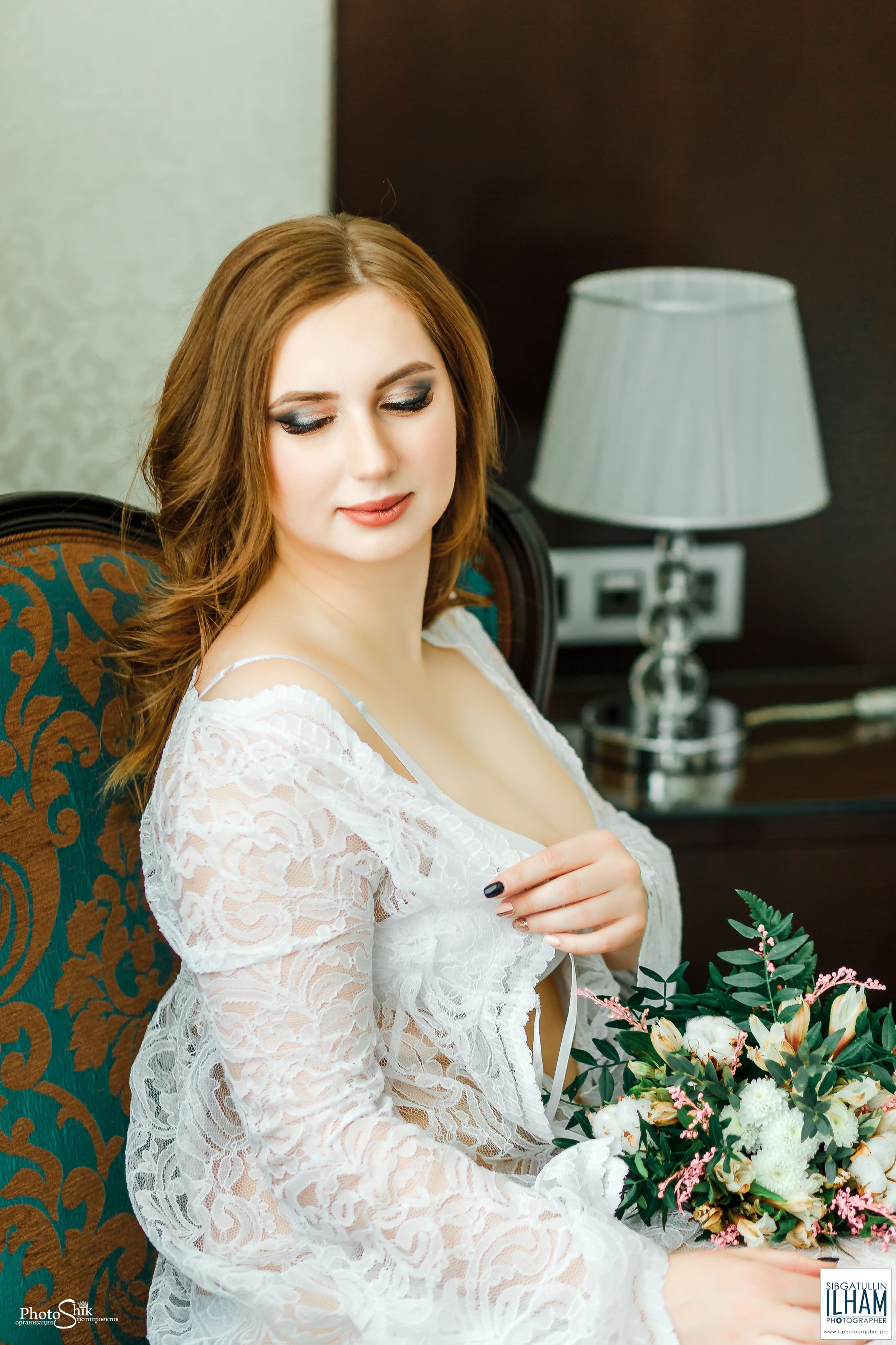 утро невесты в стиле будуар