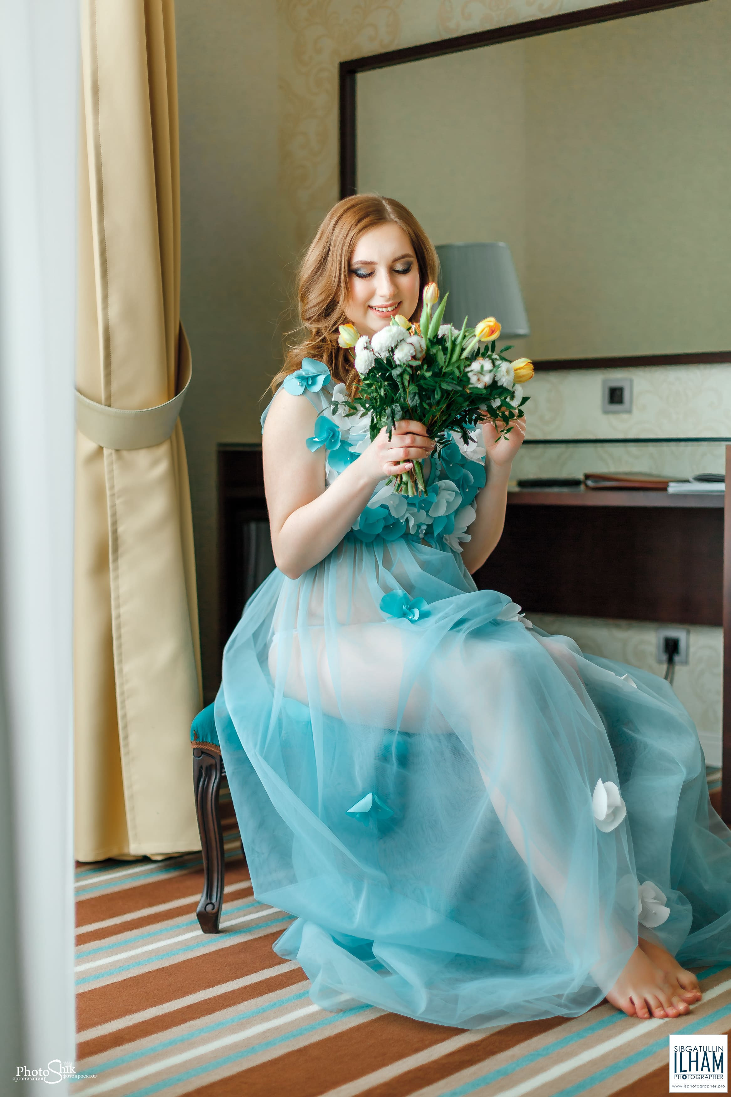 утро невесты в стиле будуар