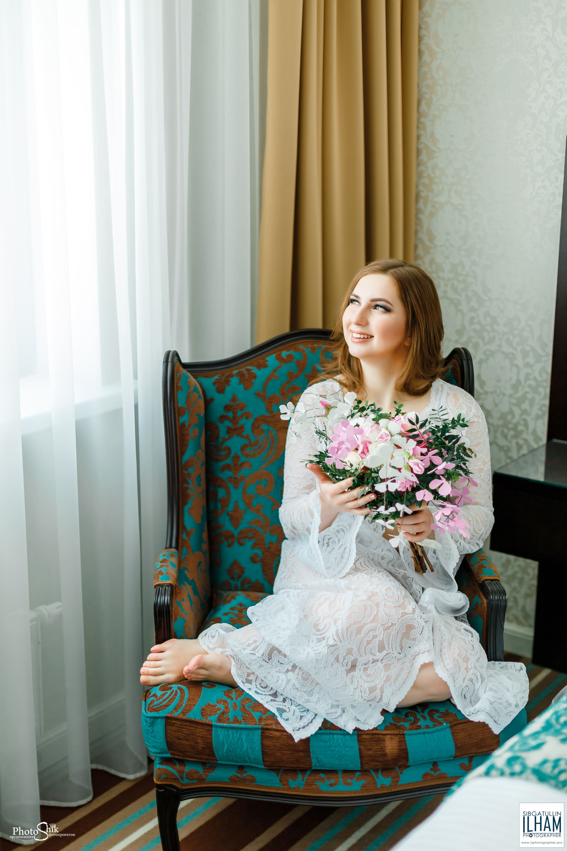 утро невесты в стиле будуар