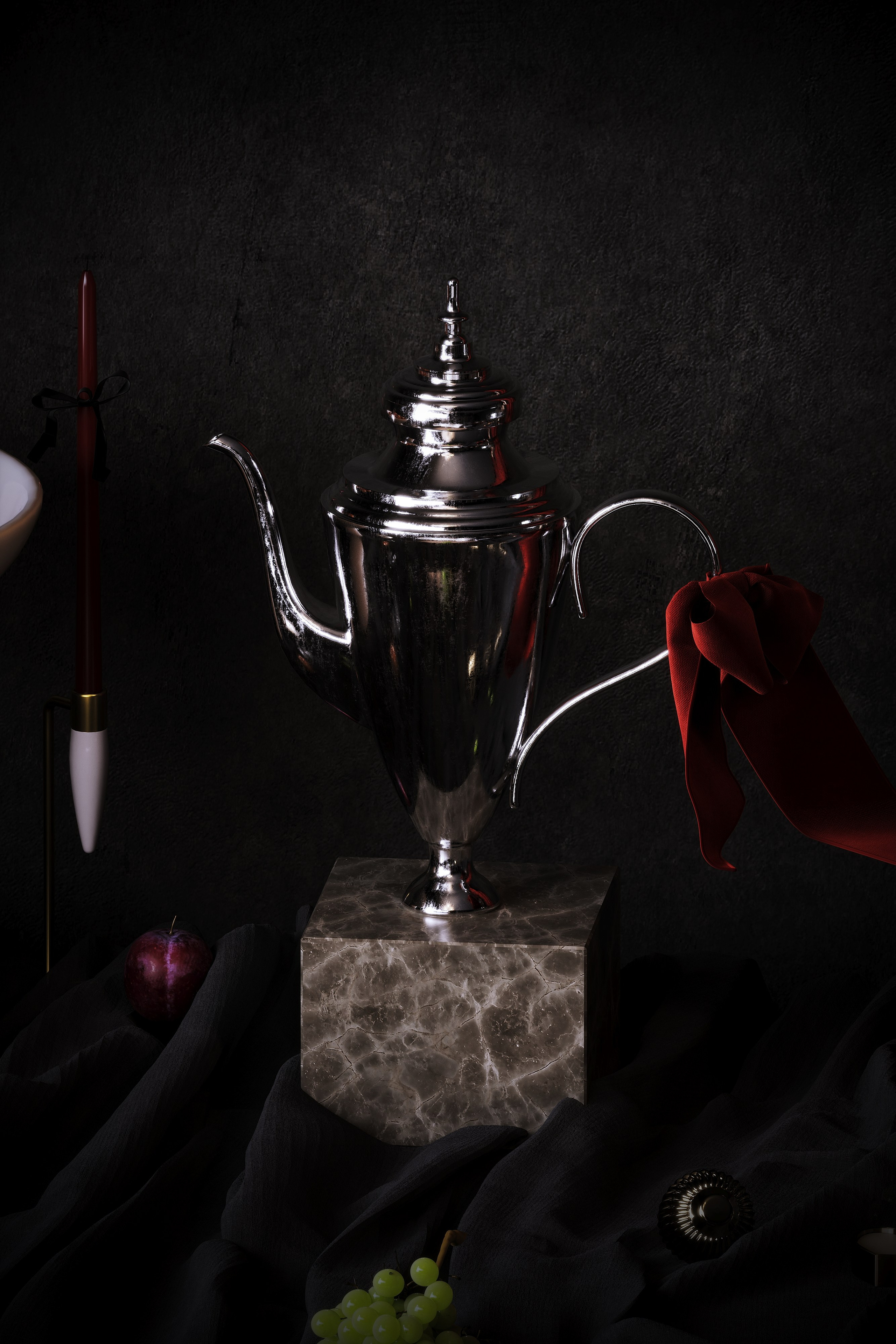 Натюрморт. Визуализации интерьера