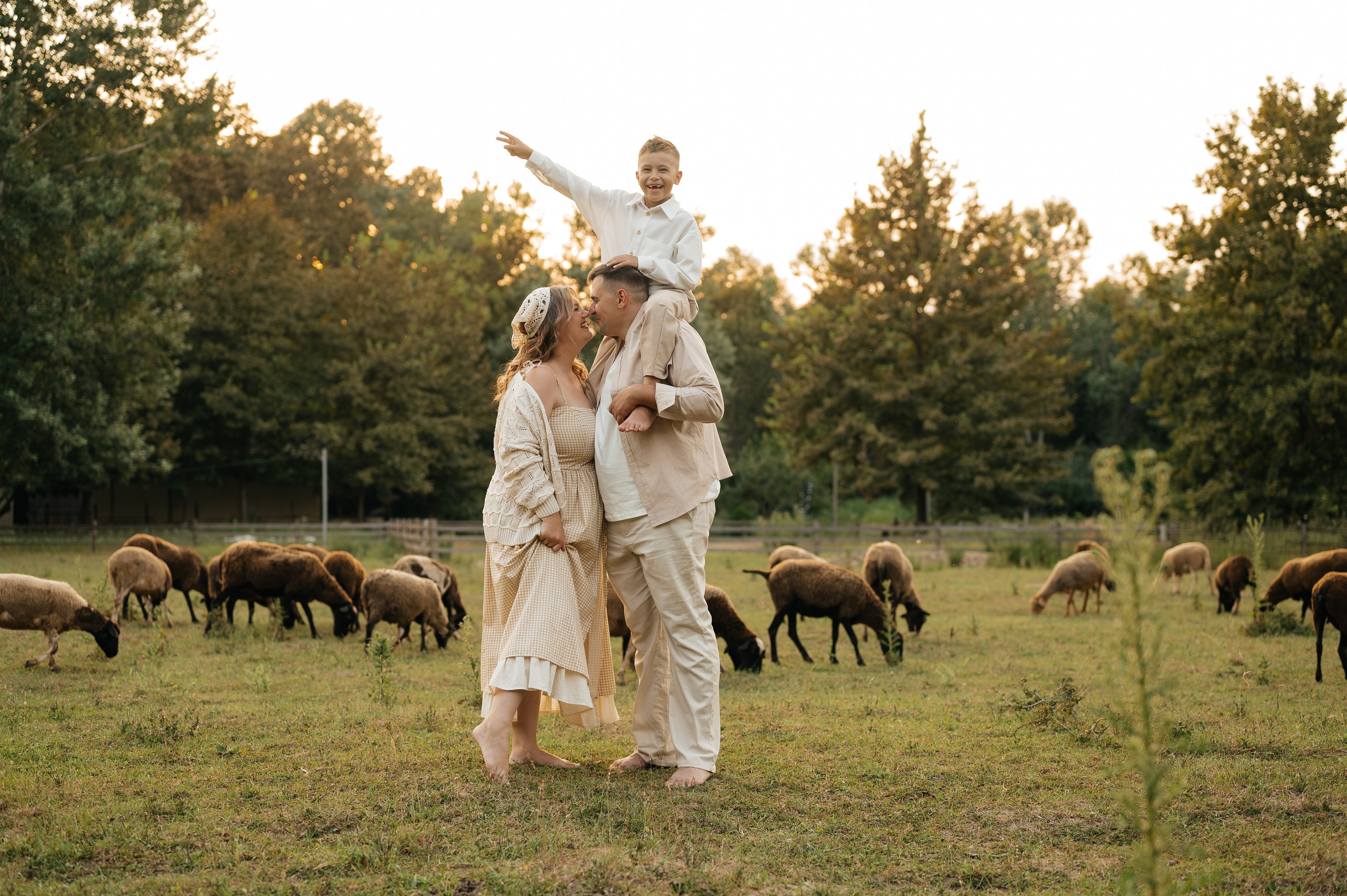 Семейная фотосессия на ферме. Свадебный и семейный фотограф в Краснодаре Алина Мельник