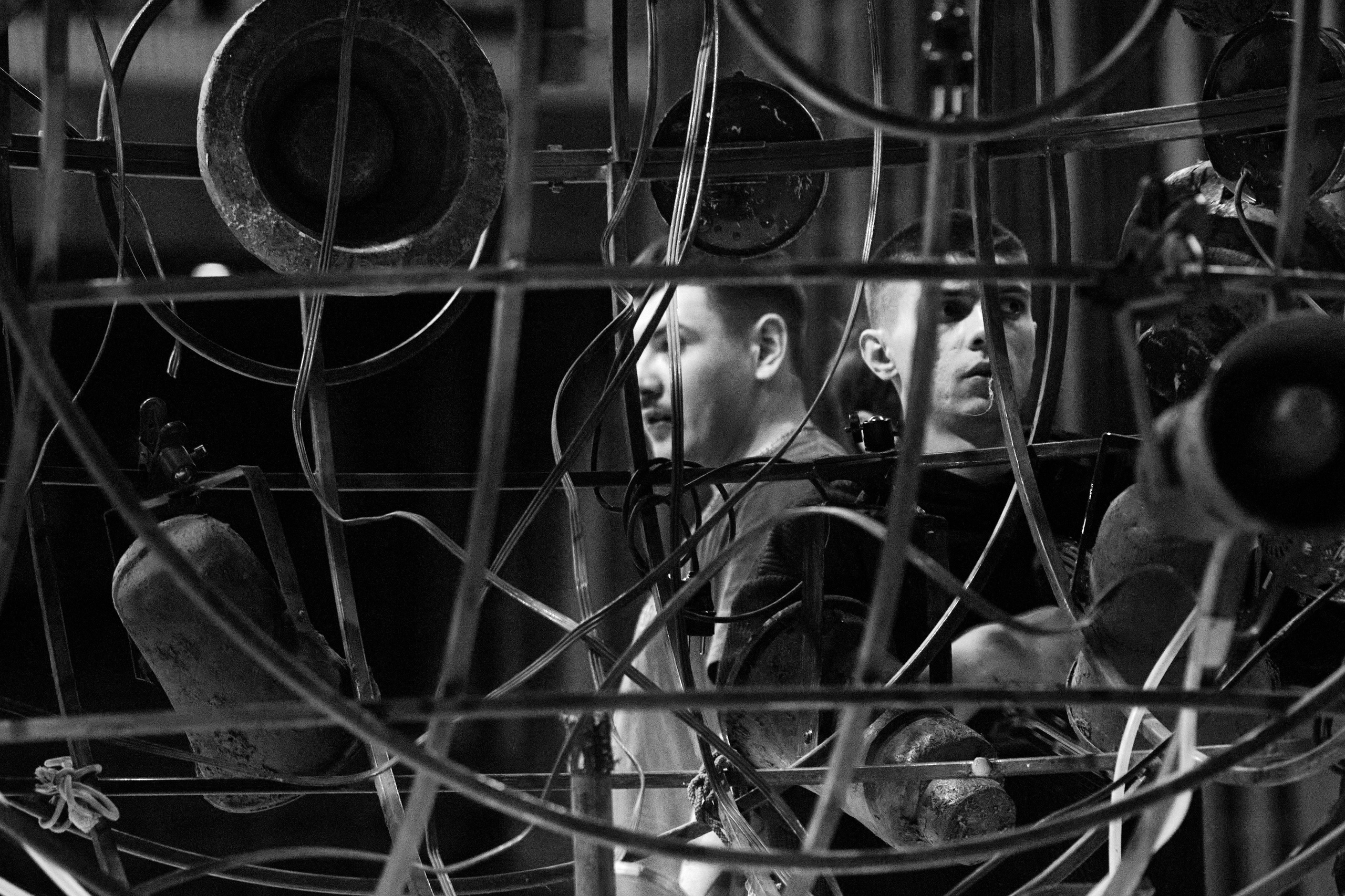 Монтаж спектакля Двойник. Фотограф Юлия Маринина