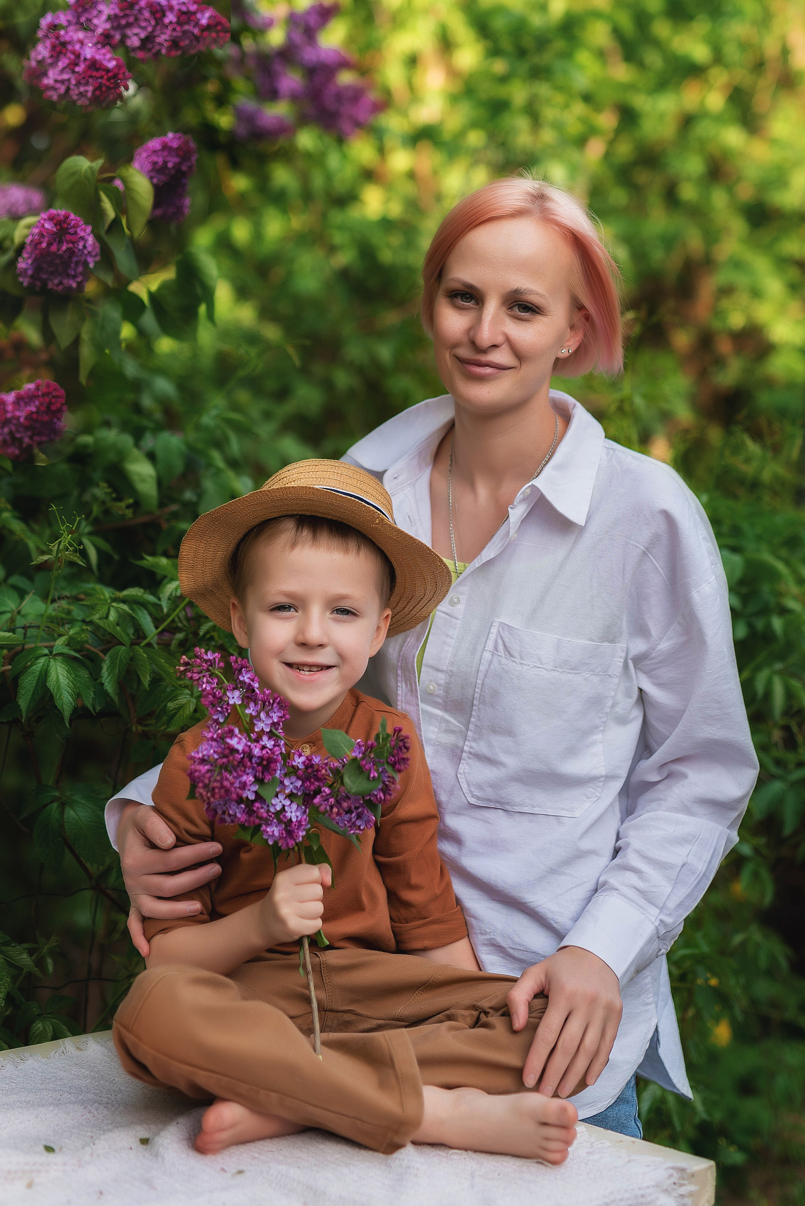 Фотосессия в сирени. Семейный, детский фотограф в Воронеже Анна Никитина