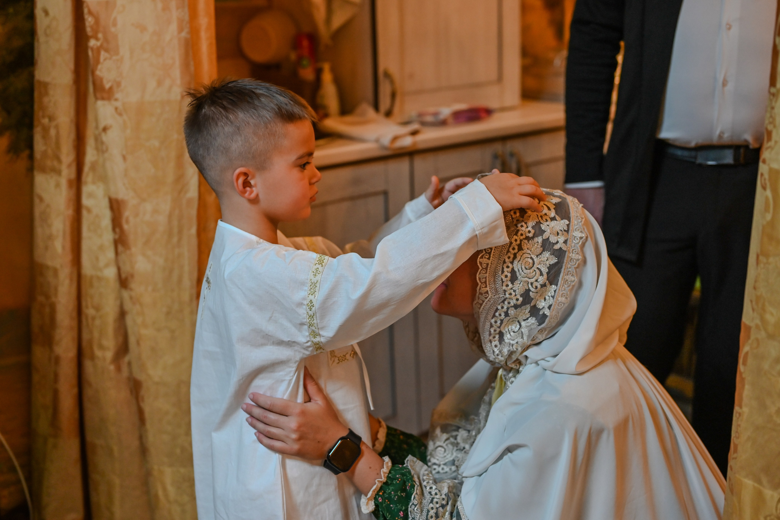 Крещение Совхоз Ленина. Семейный и детский фотограф Москва