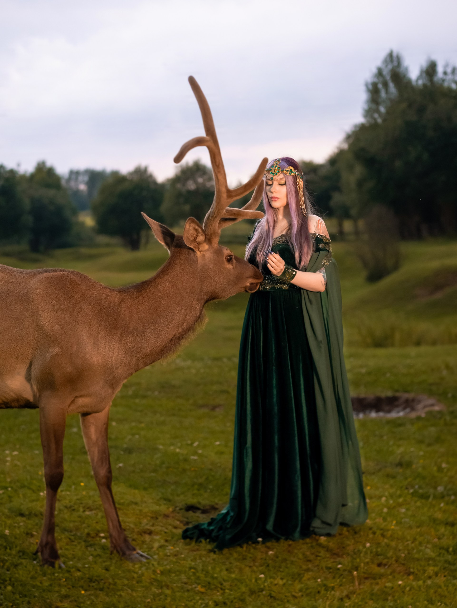 С оленями. Арт фотограф, женский фотограф Москва