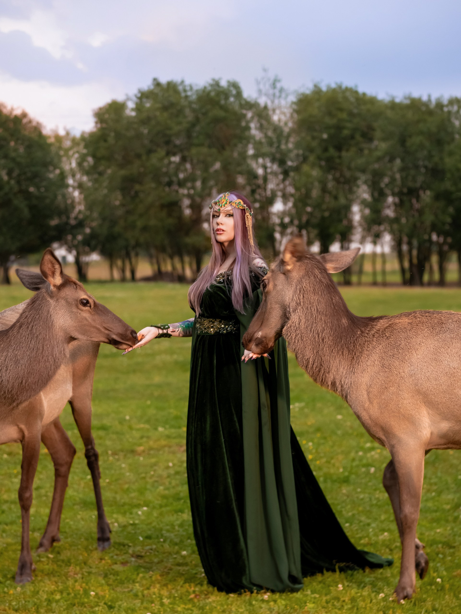С оленями. Арт фотограф, женский фотограф Москва