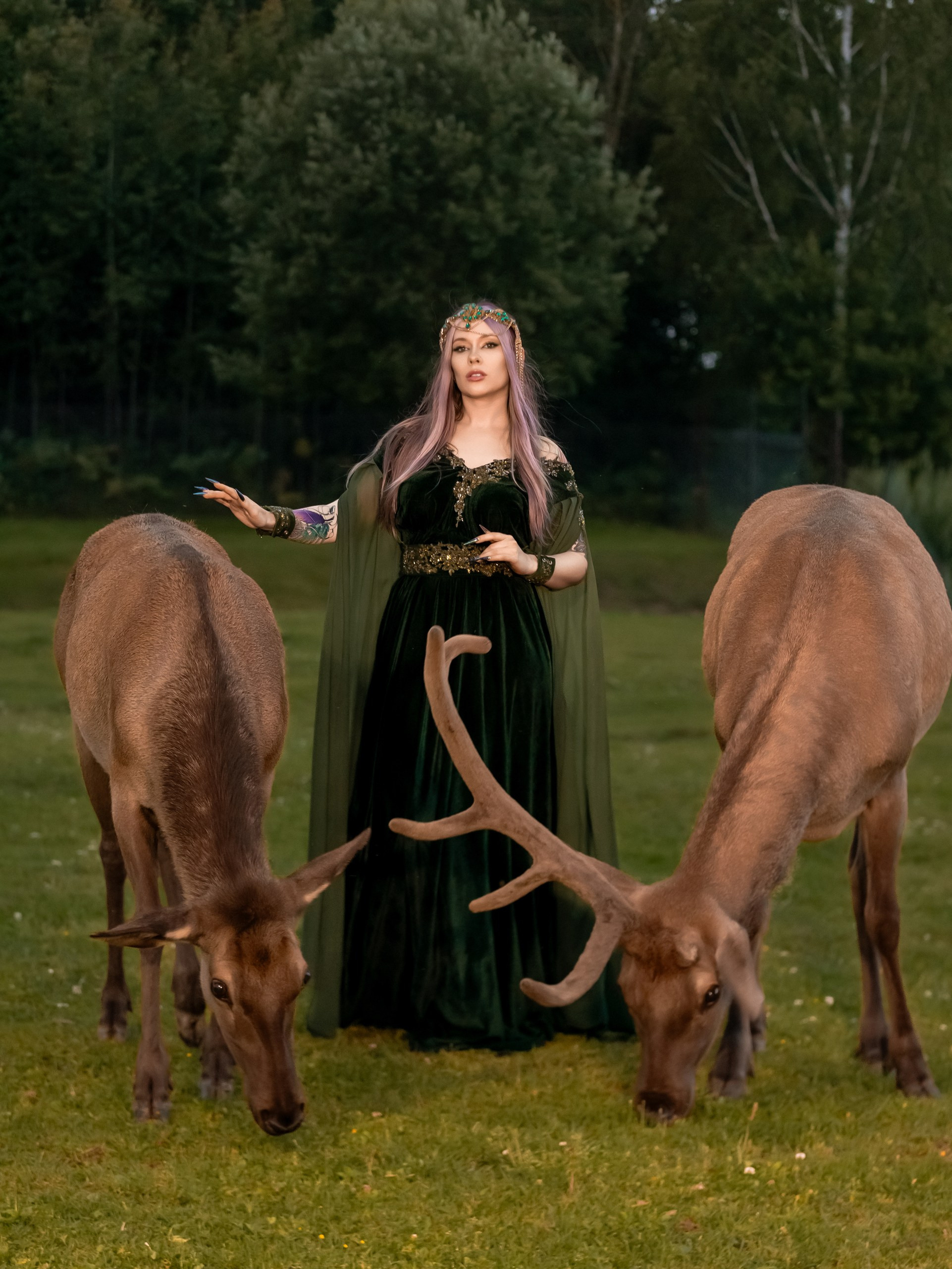 С оленями. Арт фотограф, женский фотограф Москва