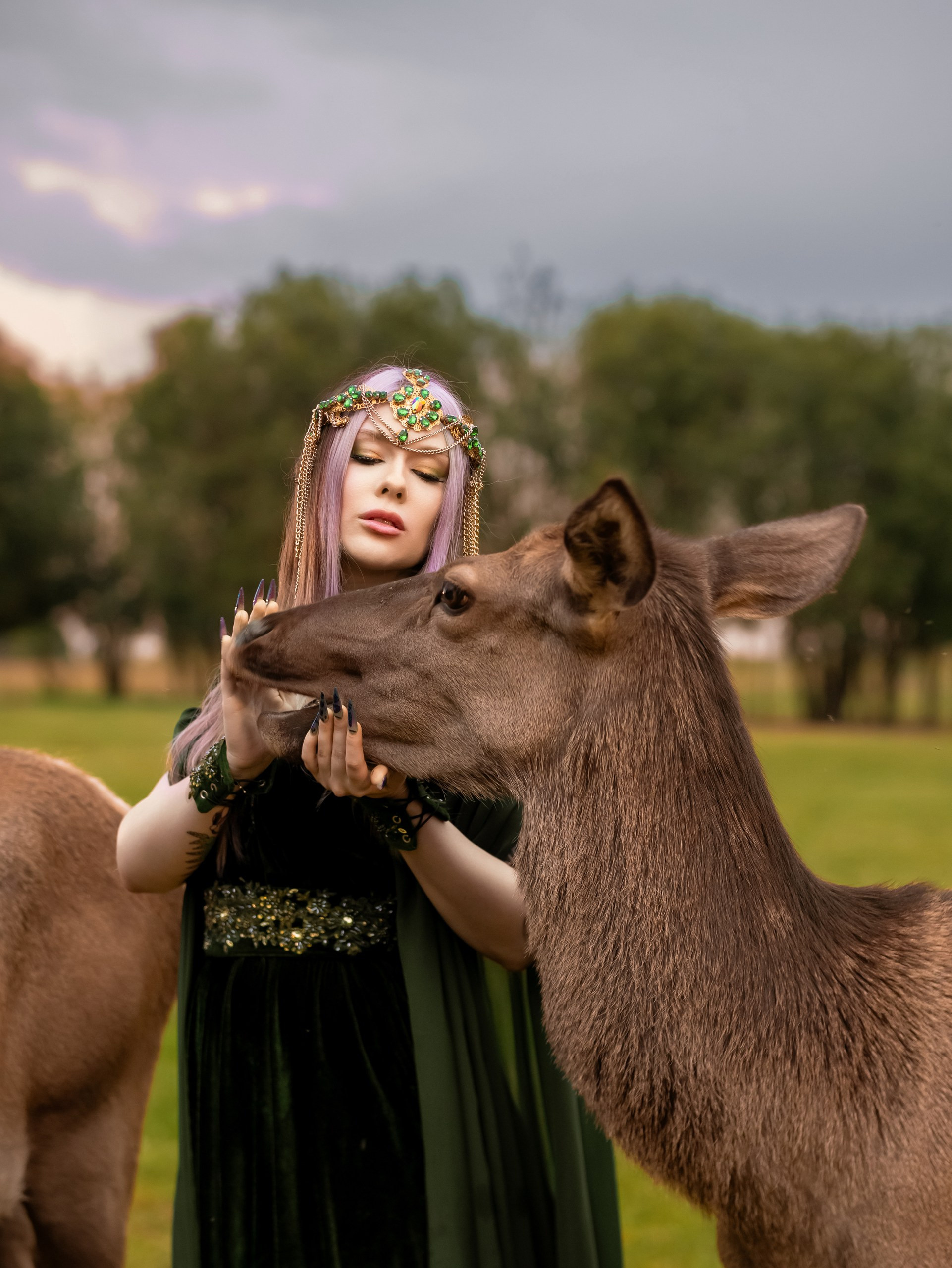 С оленями. Арт фотограф, женский фотограф Москва