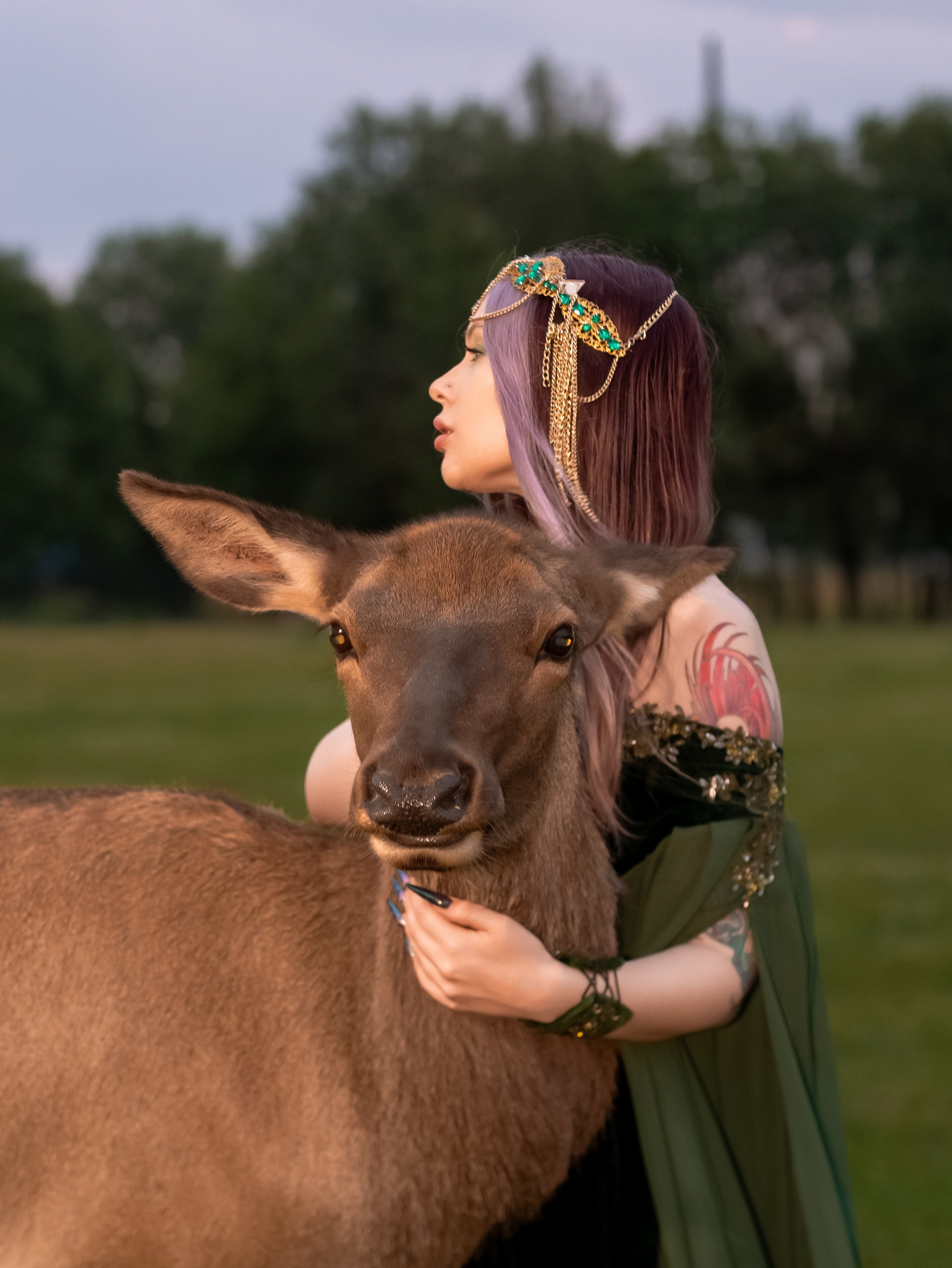 С оленями. Арт фотограф, женский фотограф Москва