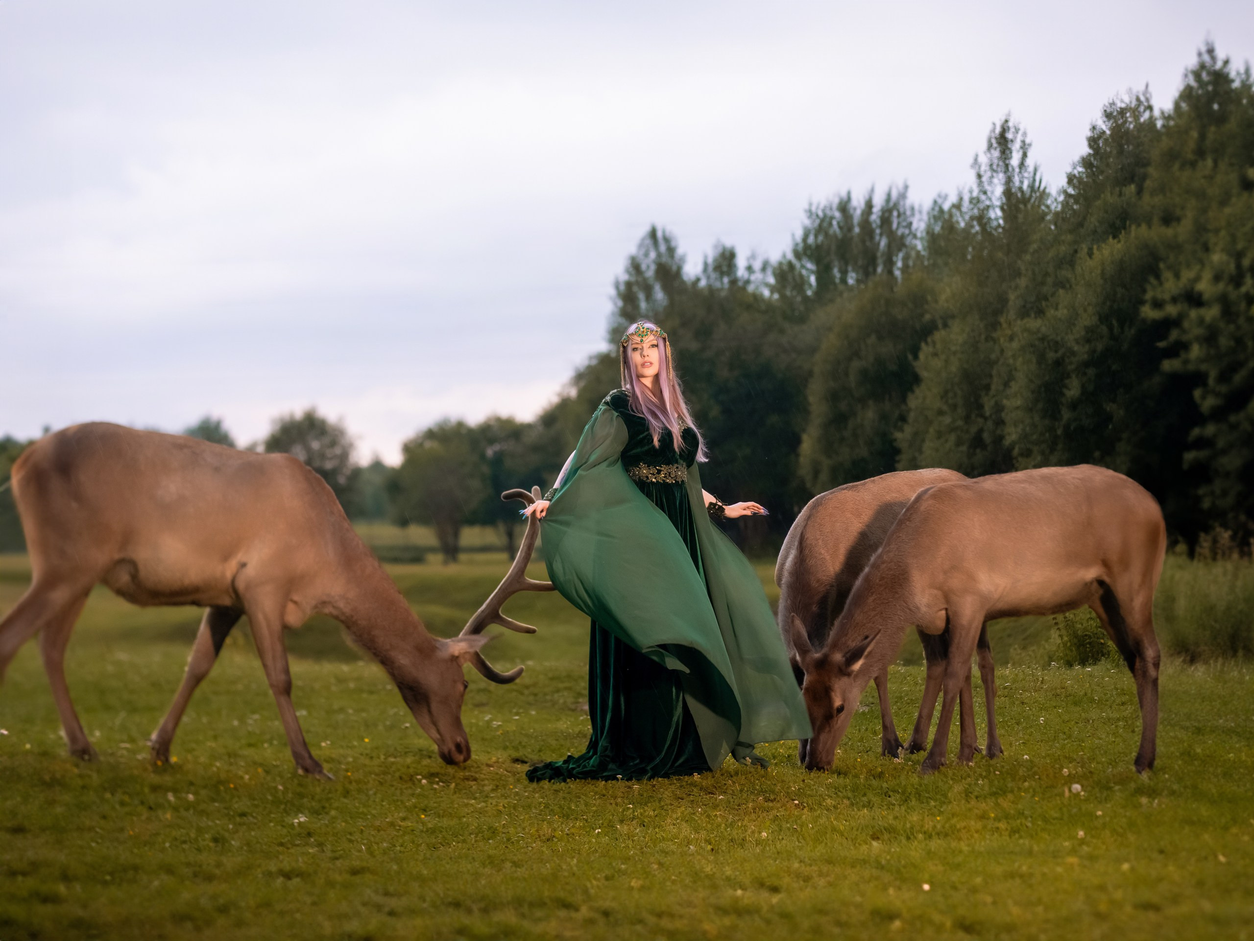 С оленями. Арт фотограф, женский фотограф Москва
