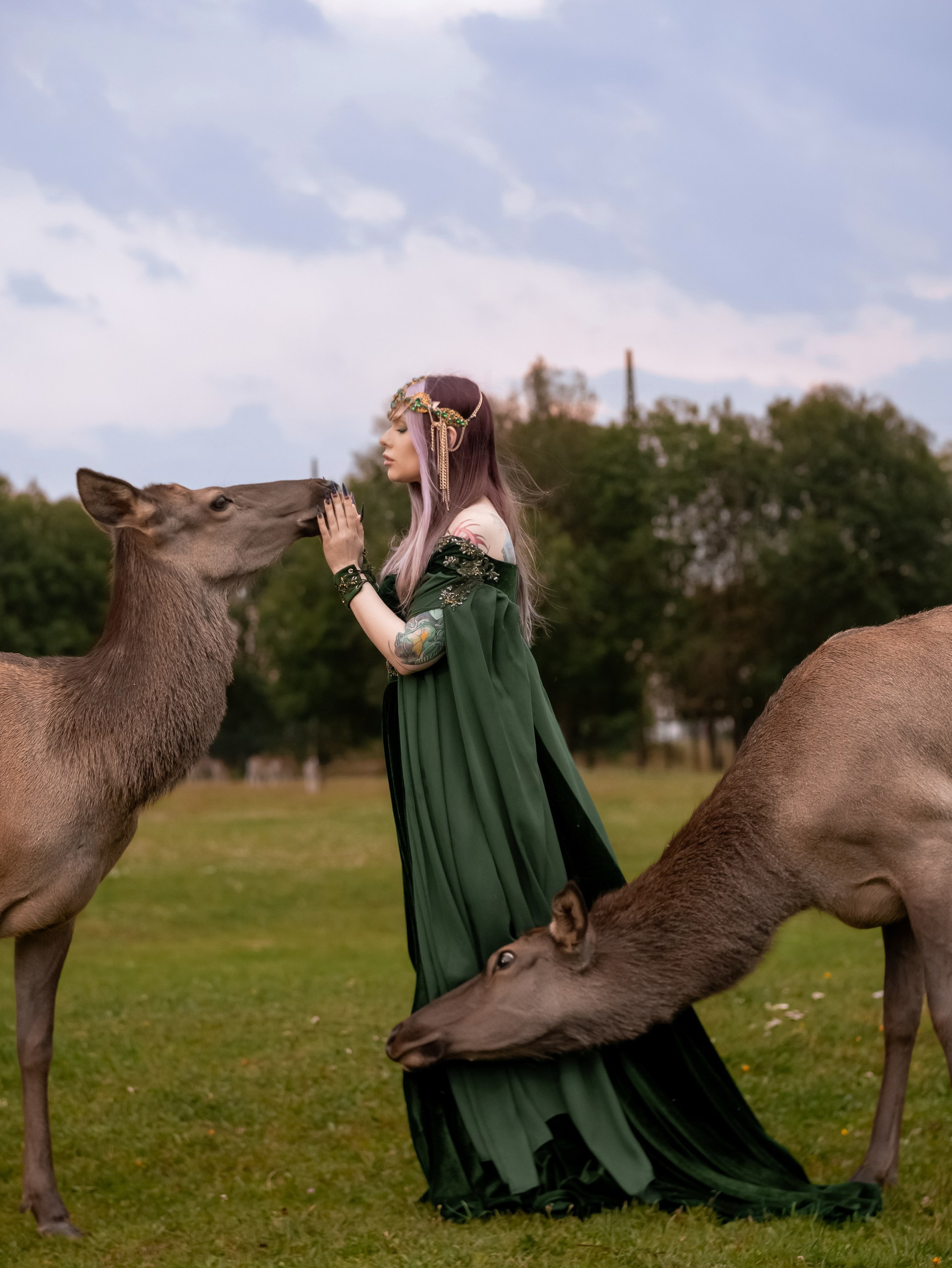 С оленями. Арт фотограф, женский фотограф Москва