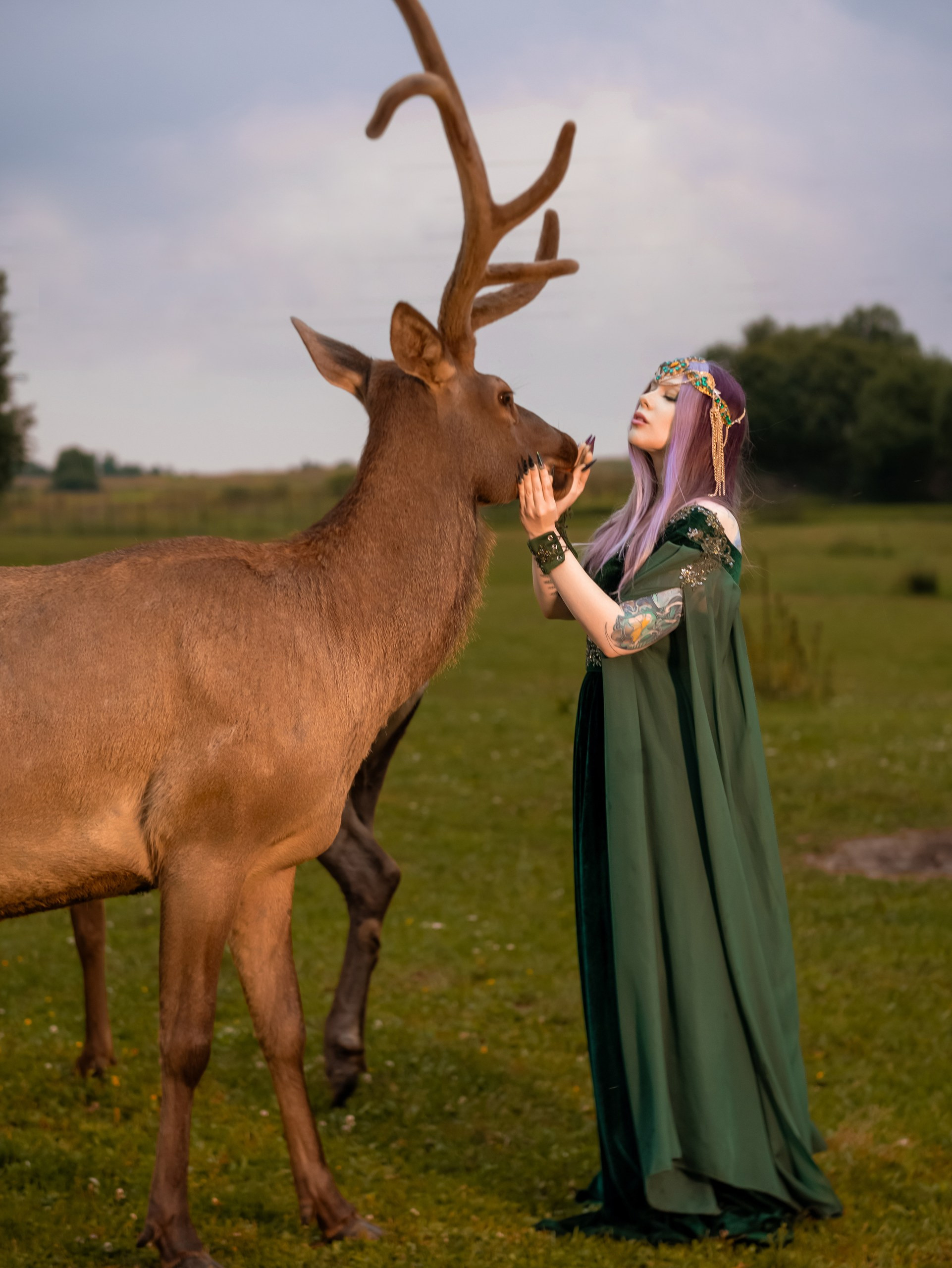 С оленями. Арт фотограф, женский фотограф Москва