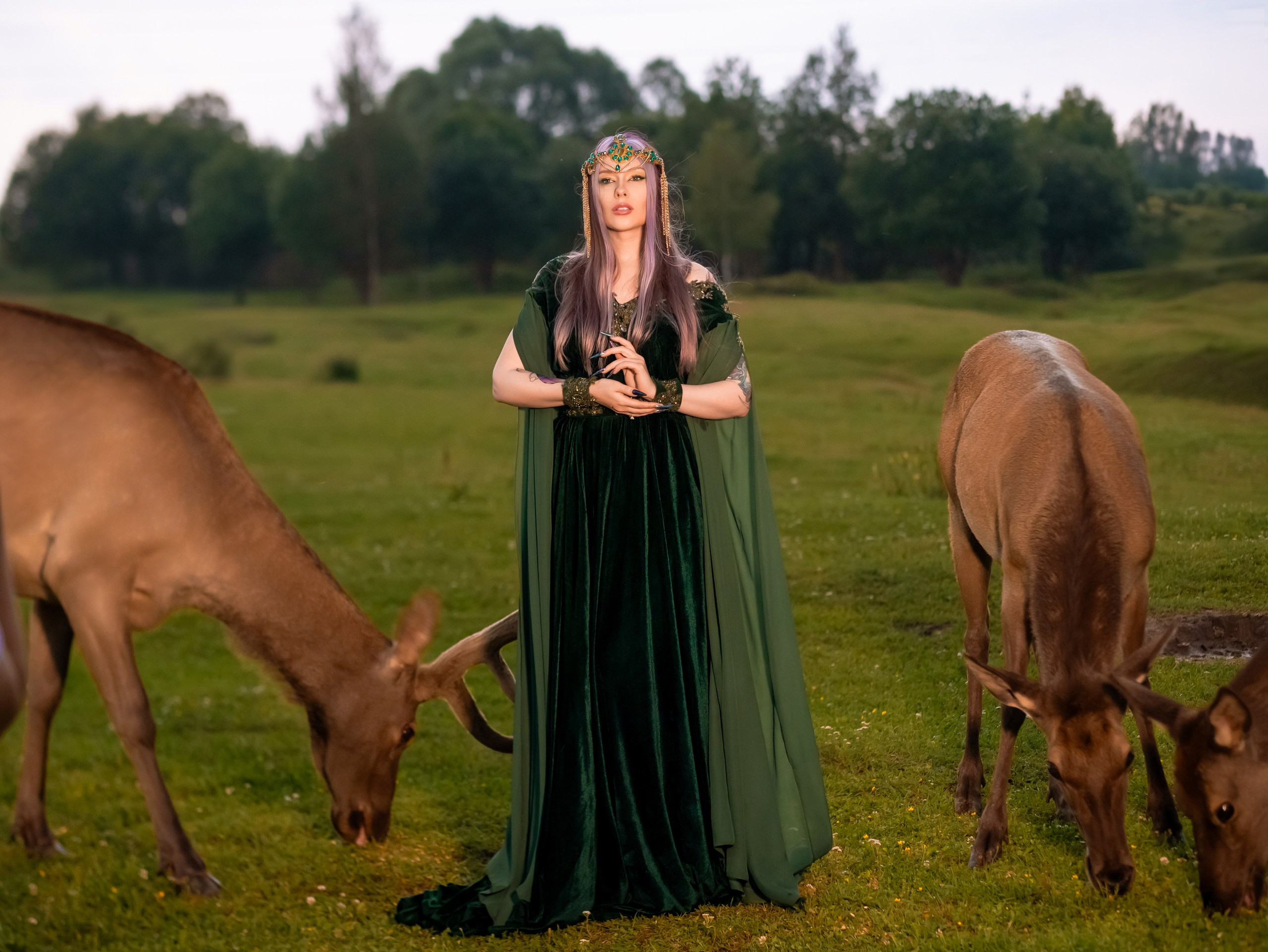 С оленями. Арт фотограф, женский фотограф Москва