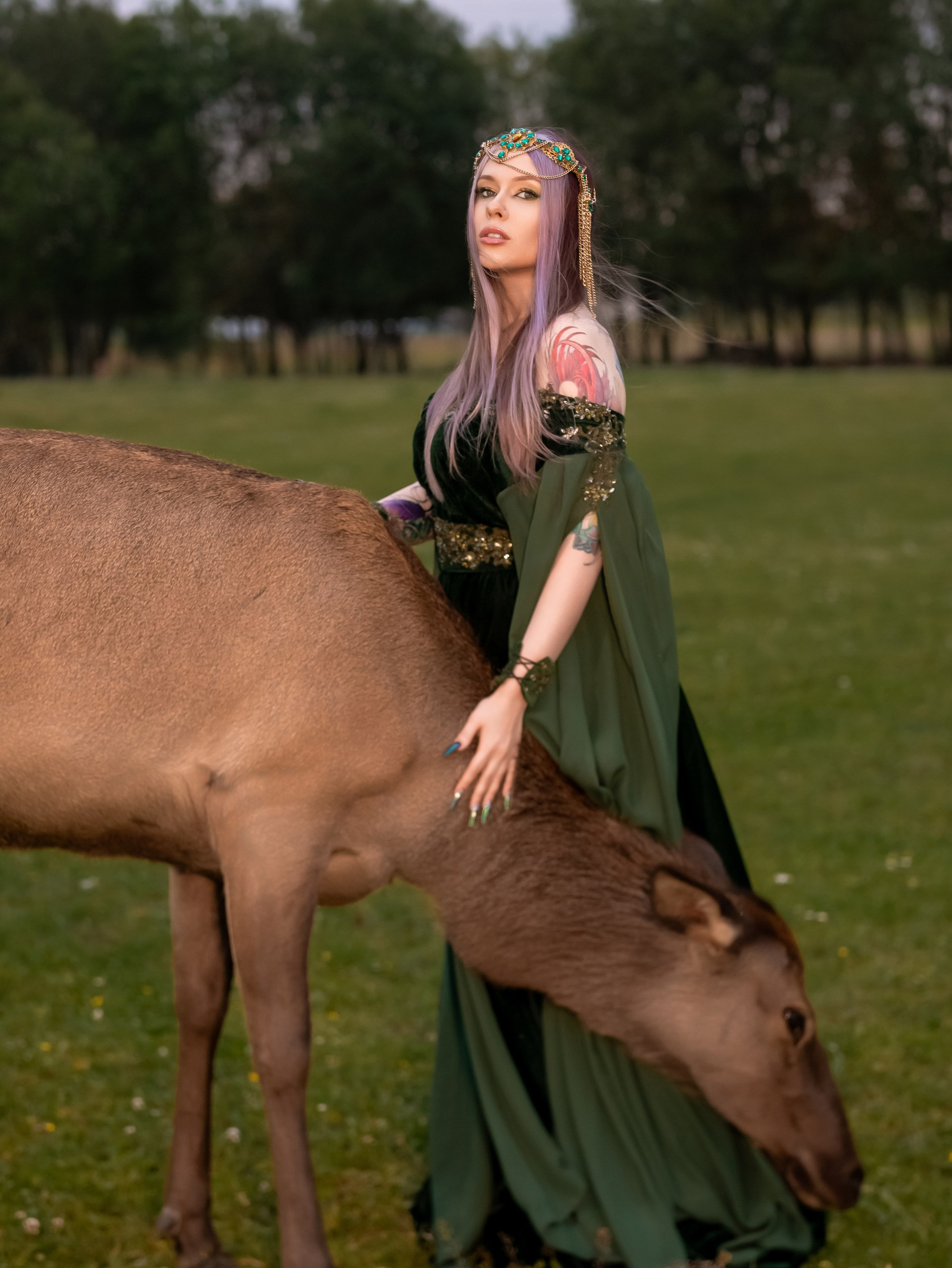 С оленями. Арт фотограф, женский фотограф Москва