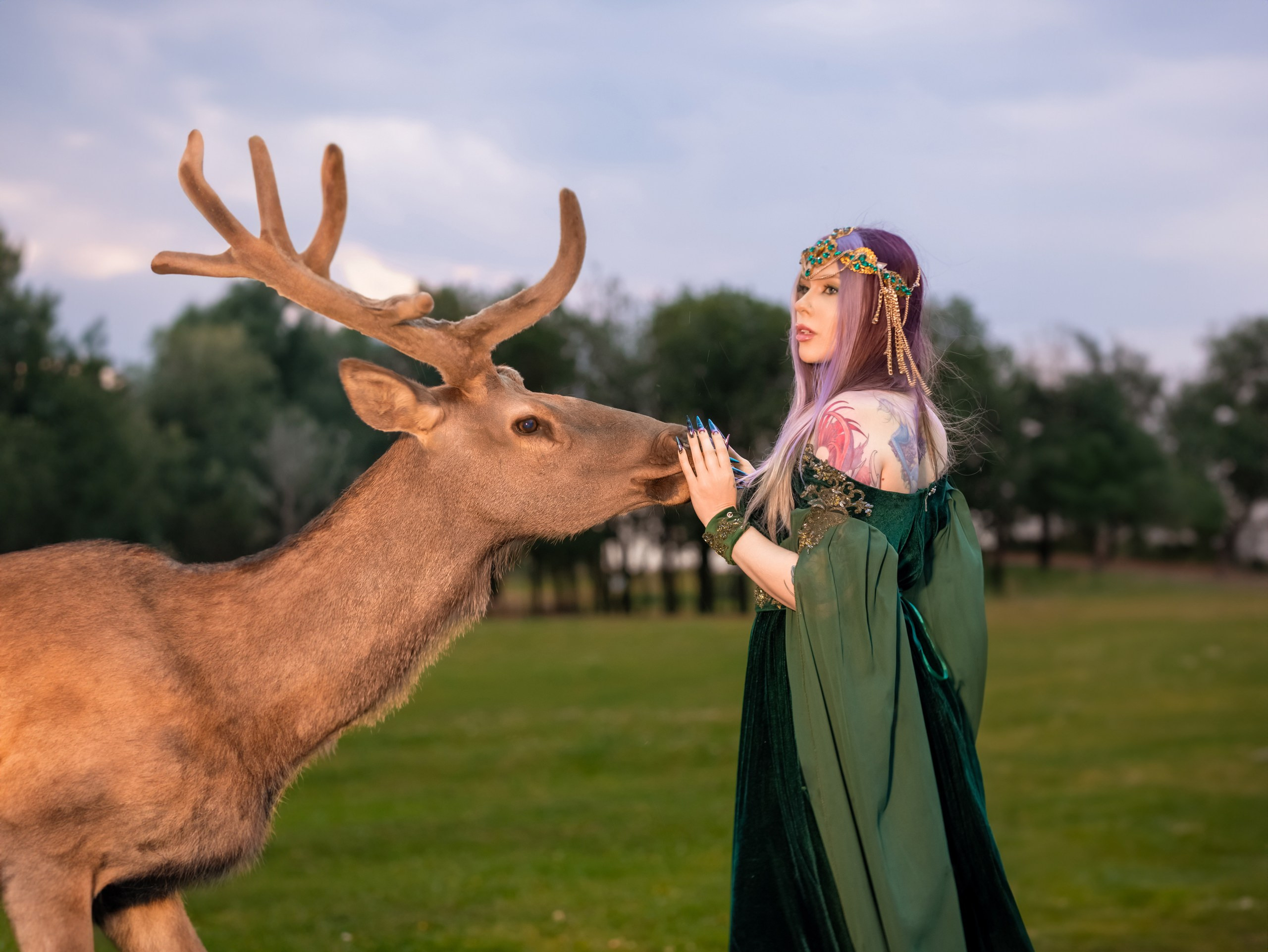 С оленями. Арт фотограф, женский фотограф Москва
