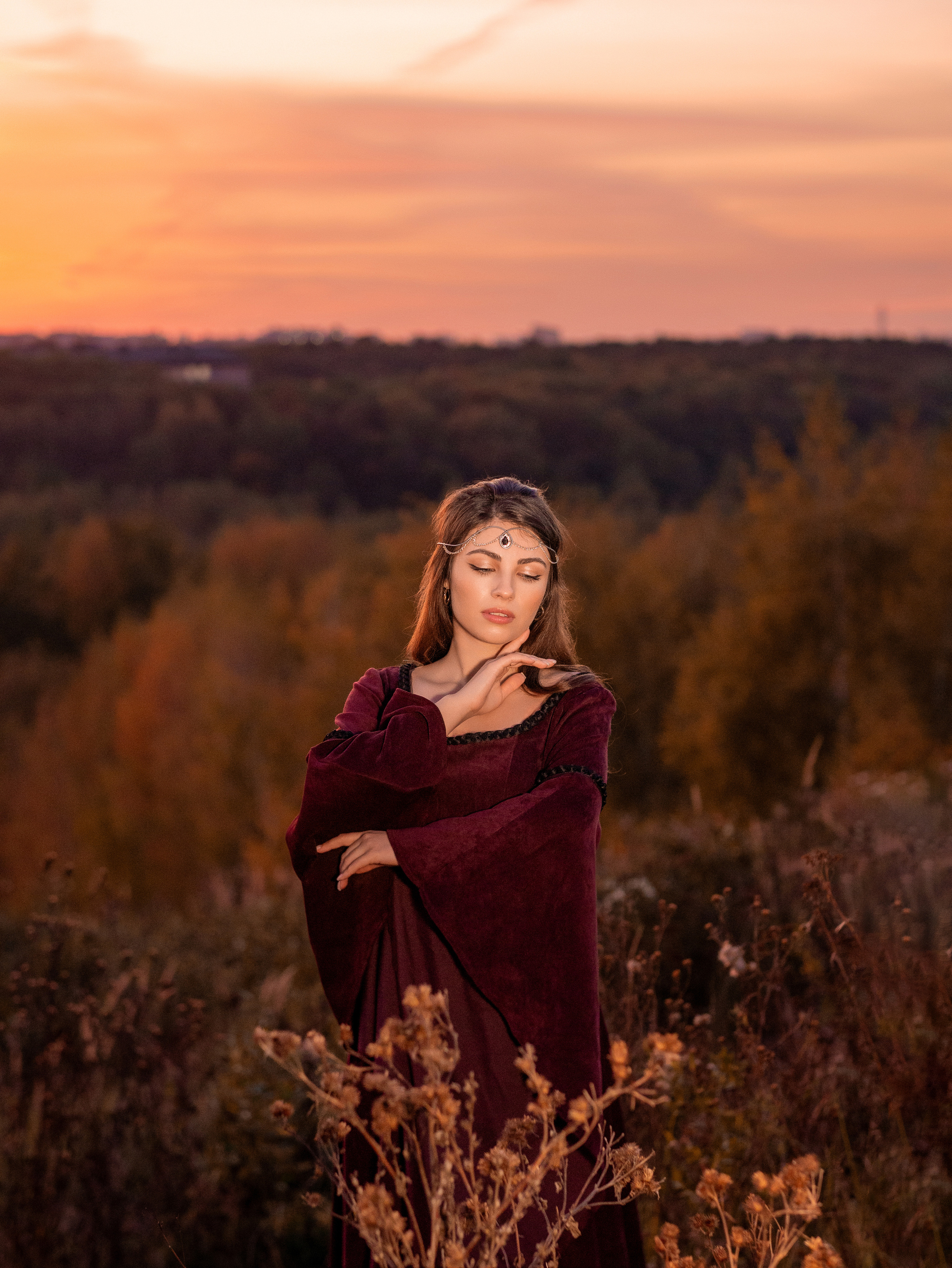 Анна с лисой. Арт фотограф, женский фотограф Москва