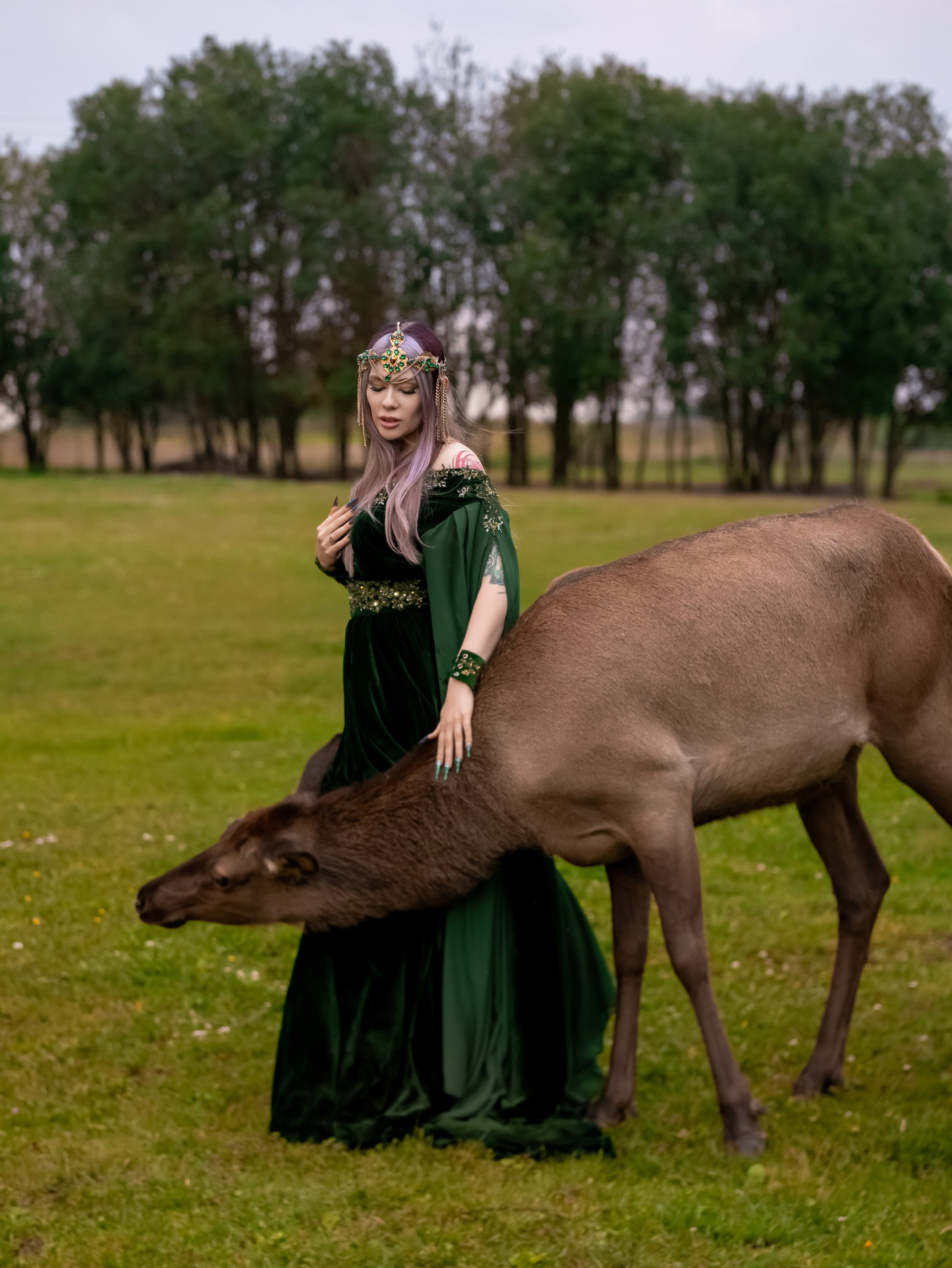 С оленями. Арт фотограф, женский фотограф Москва