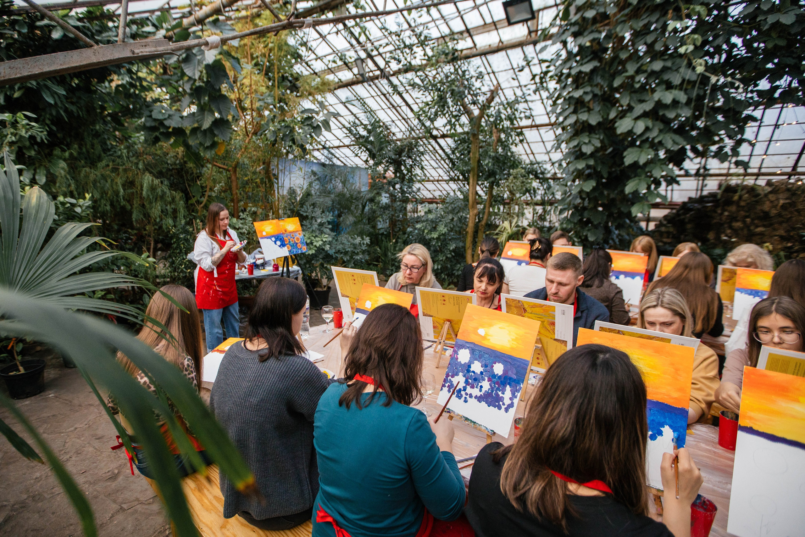 Без бокала нет Шагала. Искусство и вино в Ботаническом саду. Фотограф Анна Чернигова