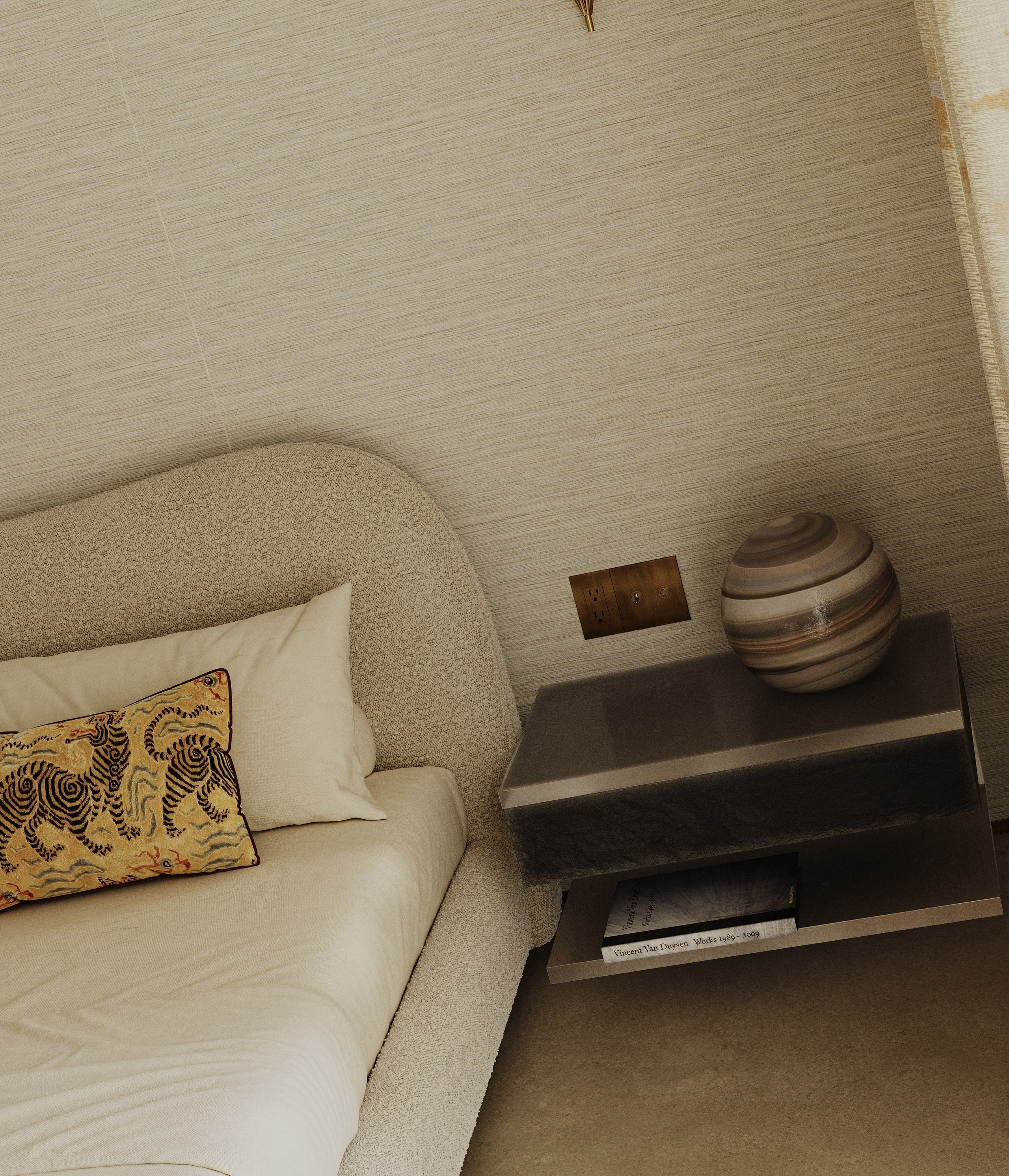 ГОСТЕВАЯ СПАЛЬНЯ В ВИЛЛЕ В ДУБАЕ. 3D визуализация дизайна интерьера. 3D interior design visualizer