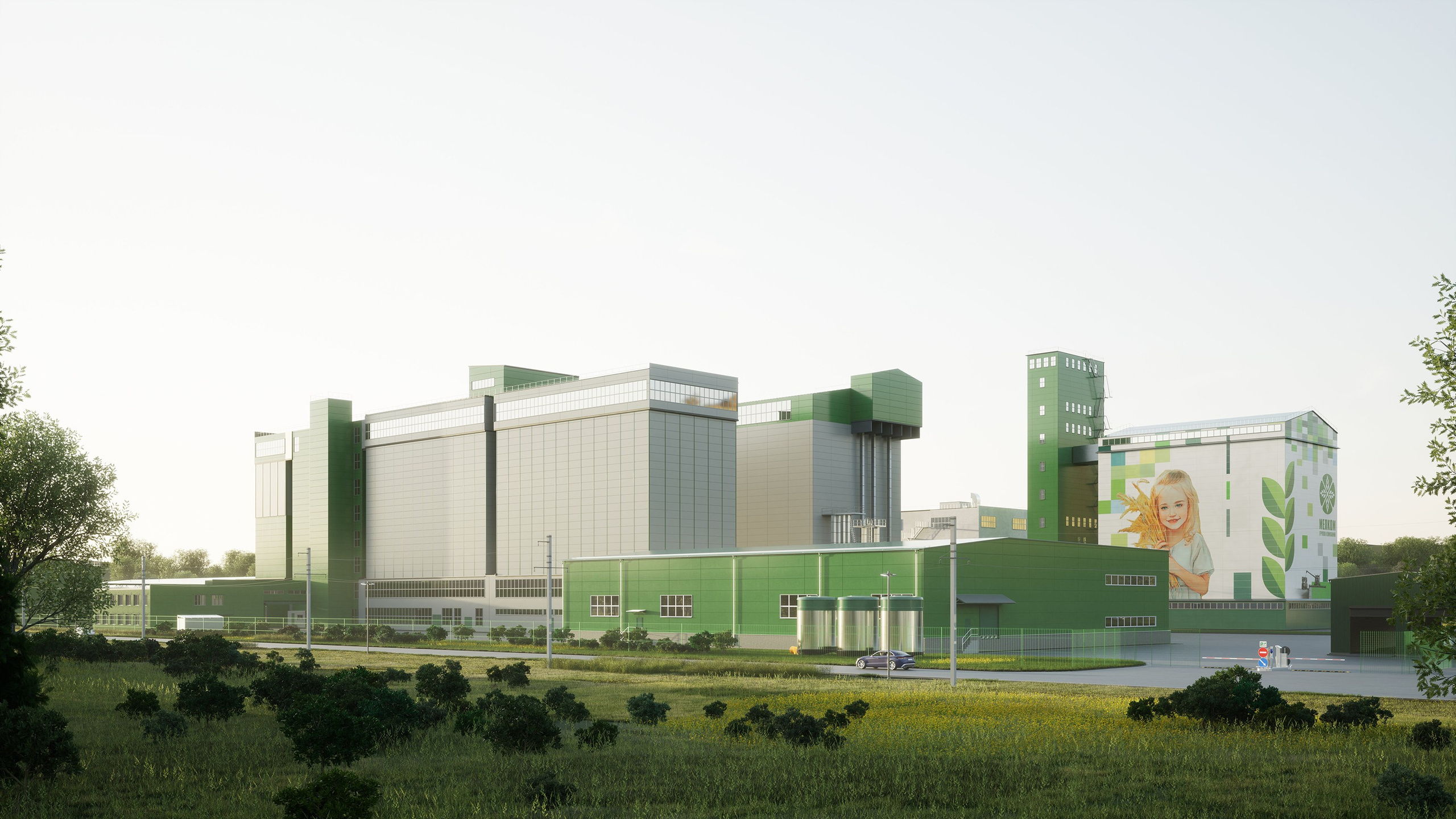 Мелькомбинат, ГК Мелком, Вязьма. 3D визуализация интерьера и архитектурной среды