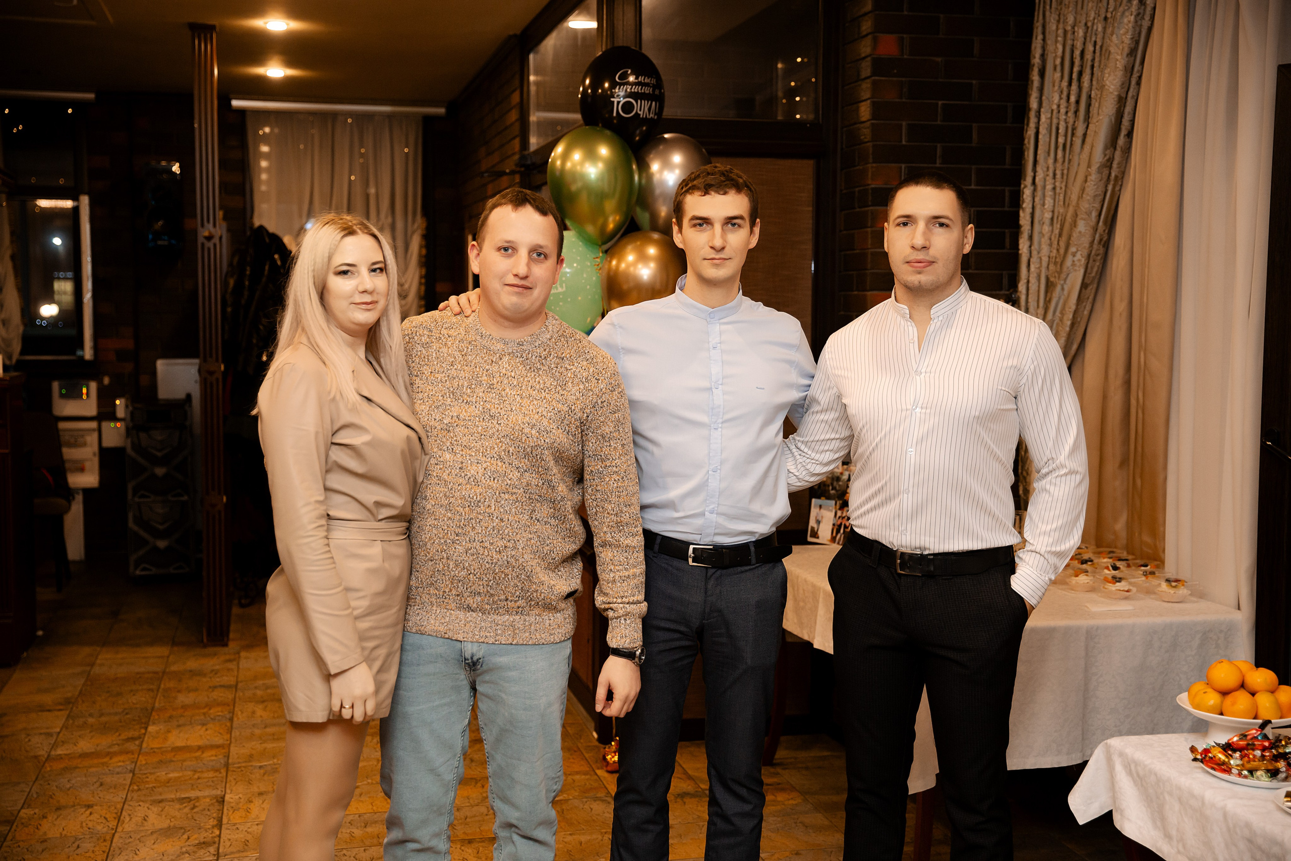 Фотосъемка юбилея в пиццерии Камин