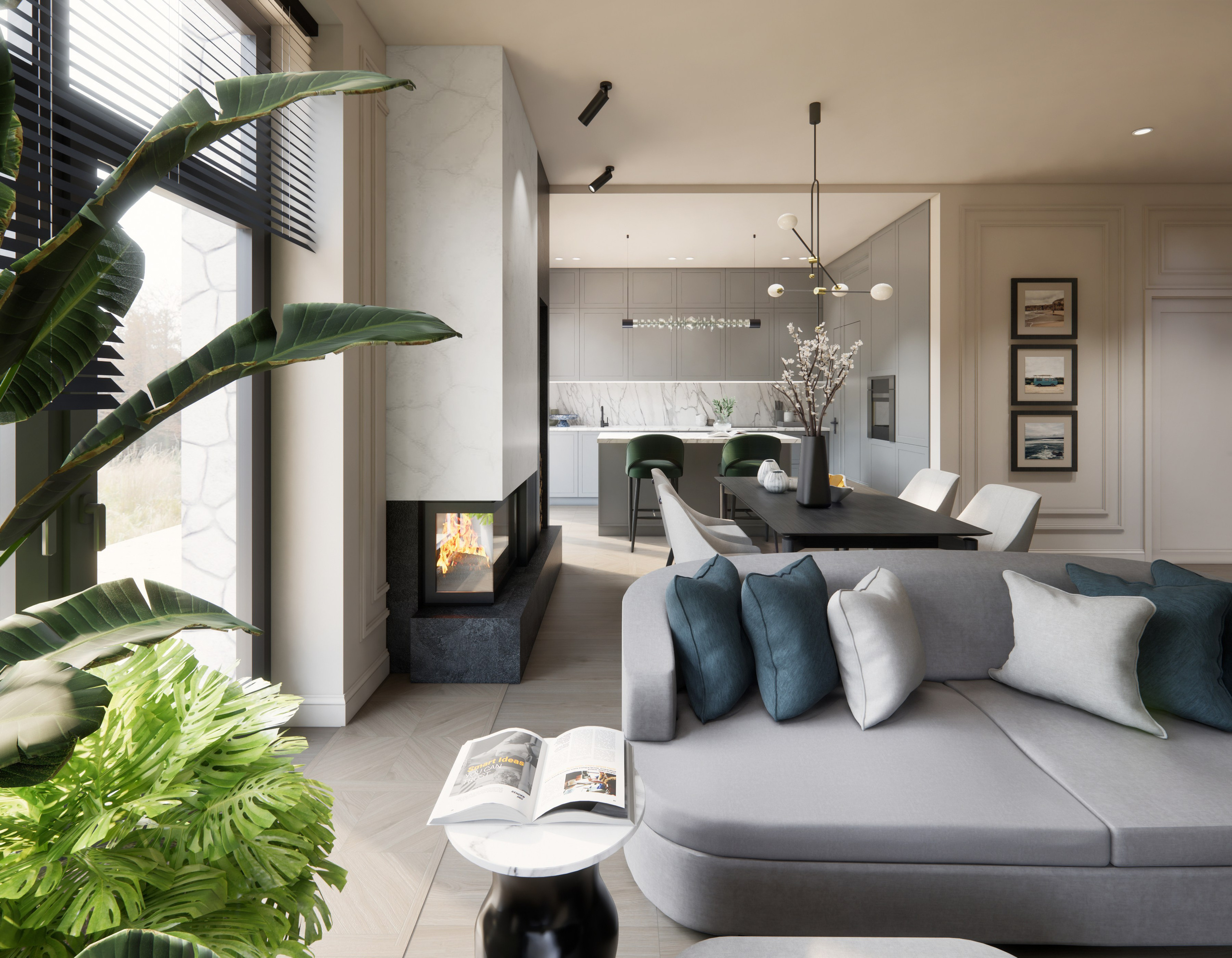 Коттедж Санкт-Петербург. Дизайн интерьеров Краснодар