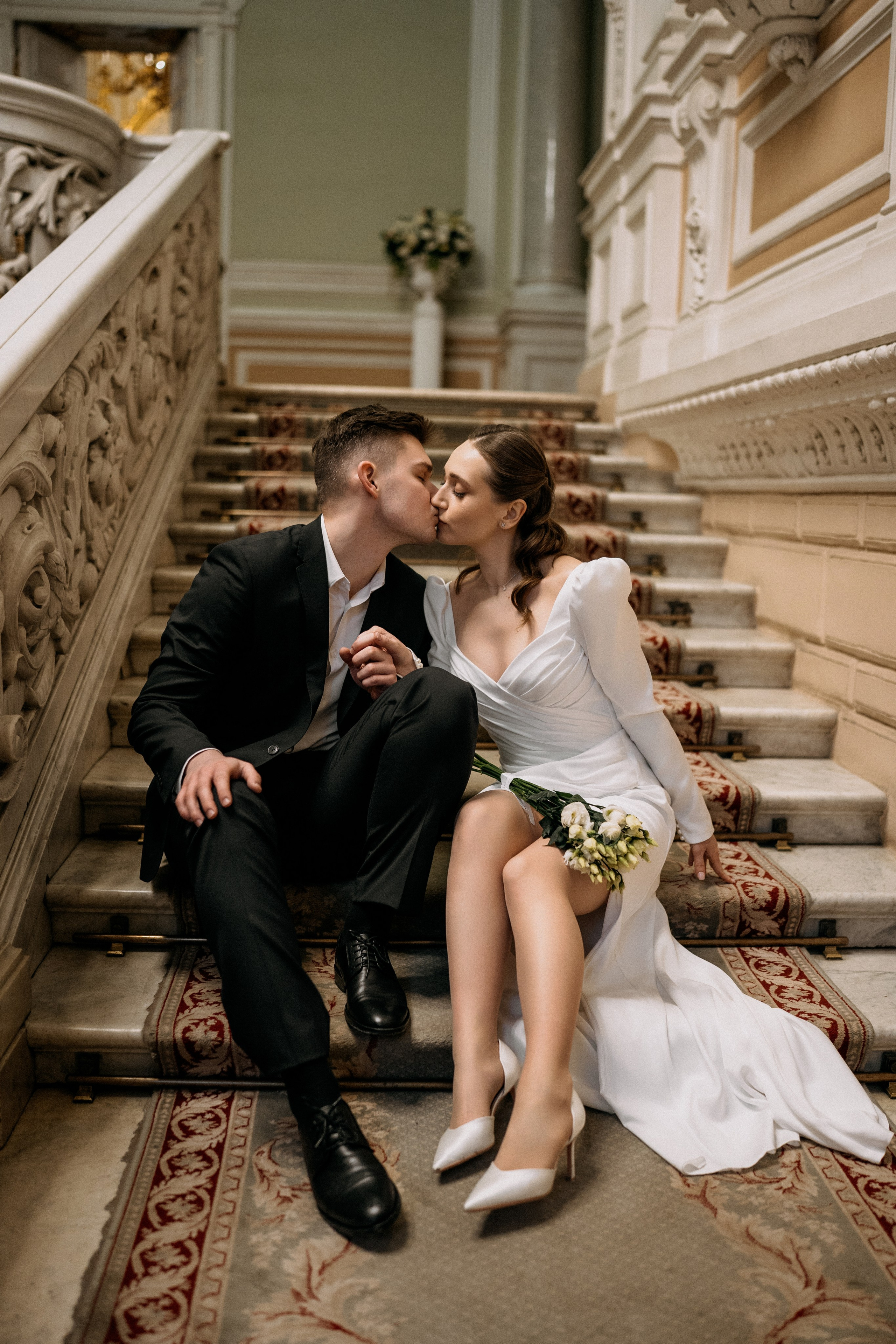 Свадебная фотосессия в Санкт-Петербурге. Федосова Елизавета - свадебный фотограф СПб. Фотосессия Дворец Бракосочетания №1