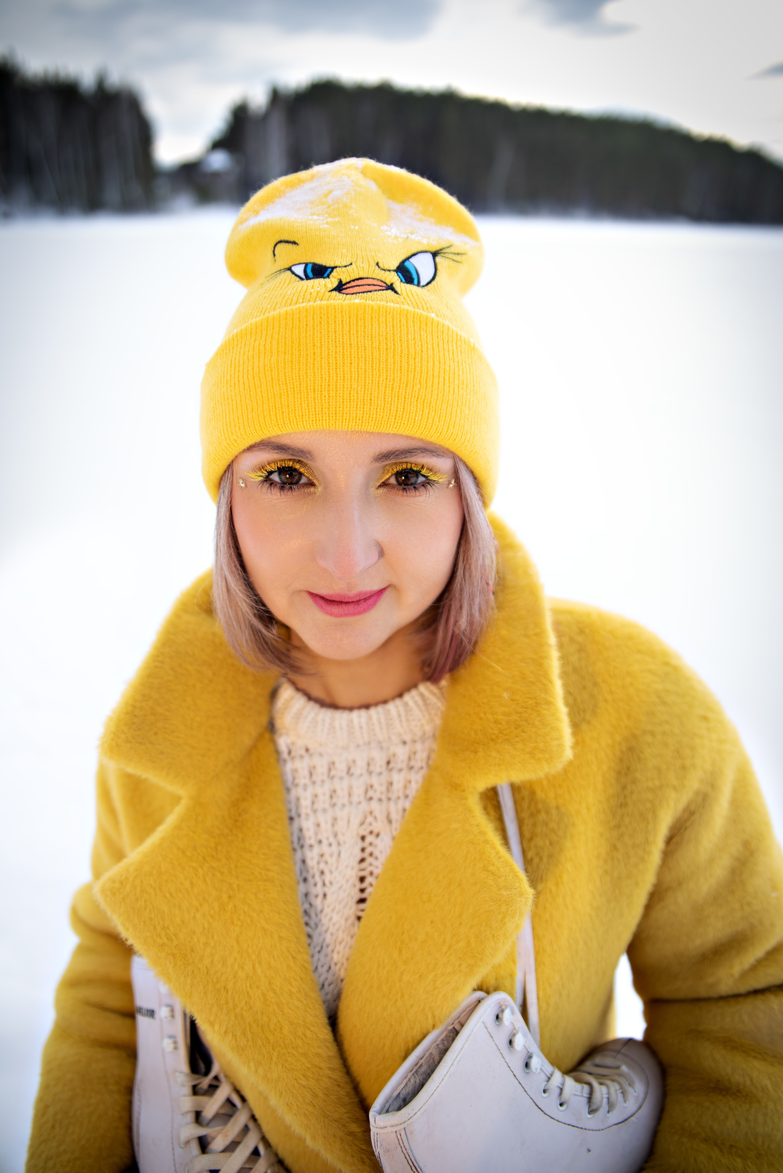 Индивидуальна и портретная фотосессия для Евгении, прогулка в зимнем лесу санатория Дальняя Дача. Семейный и портретный фотограф Кыштым Челябинск Марина Шигапова