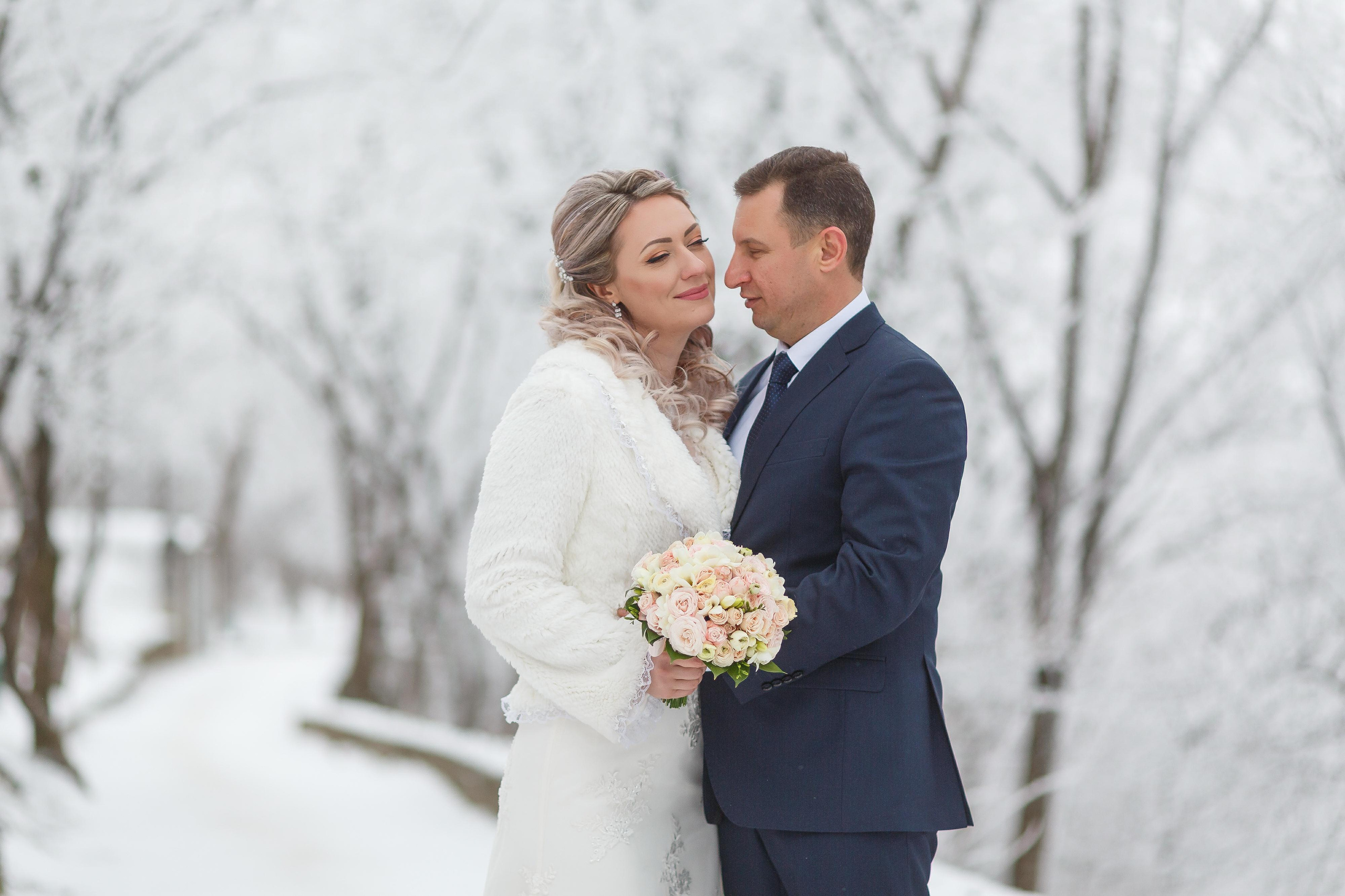 Свадьба зимой. Фотограф Антон Джавадян