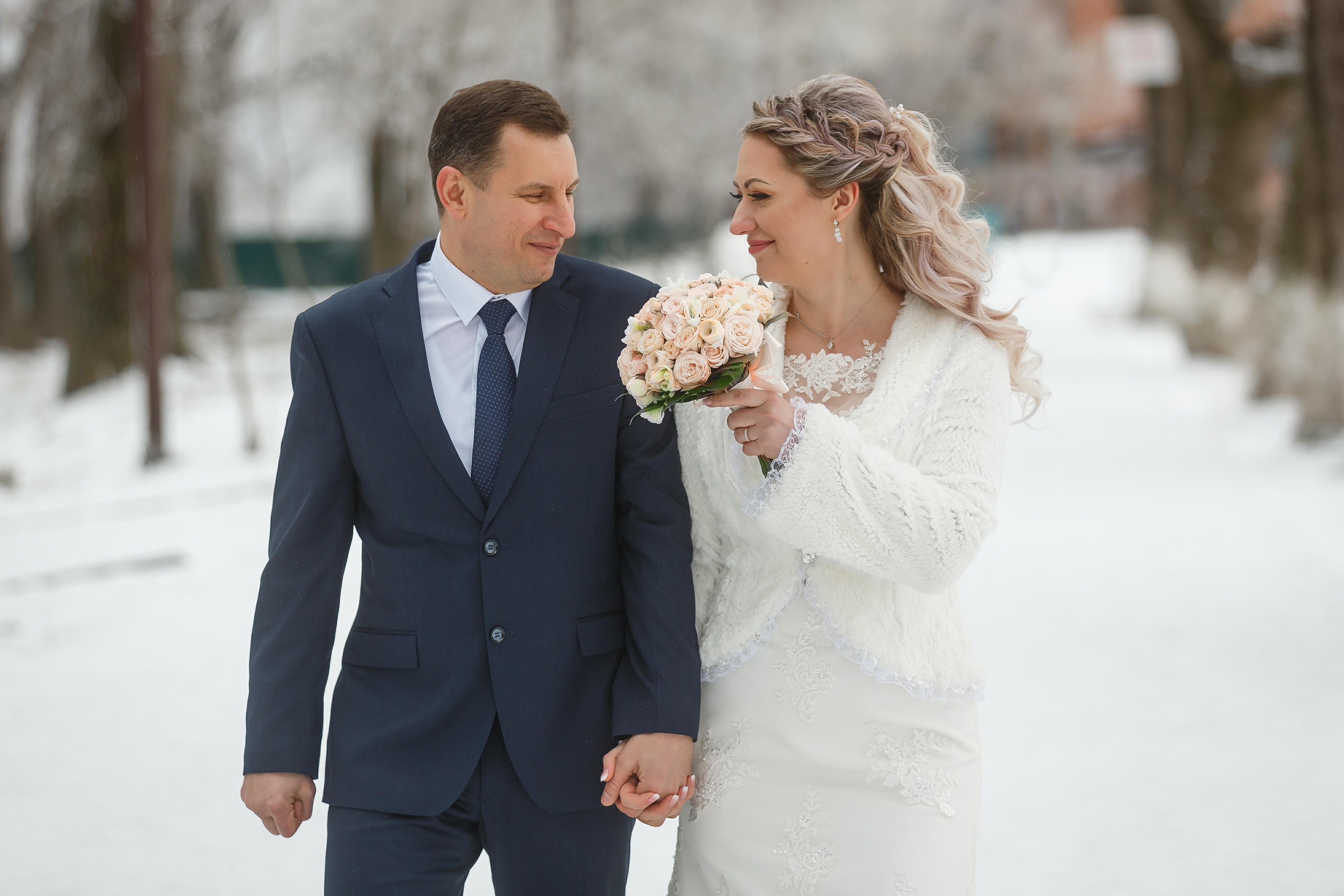 Свадьба зимой. Фотограф Антон Джавадян