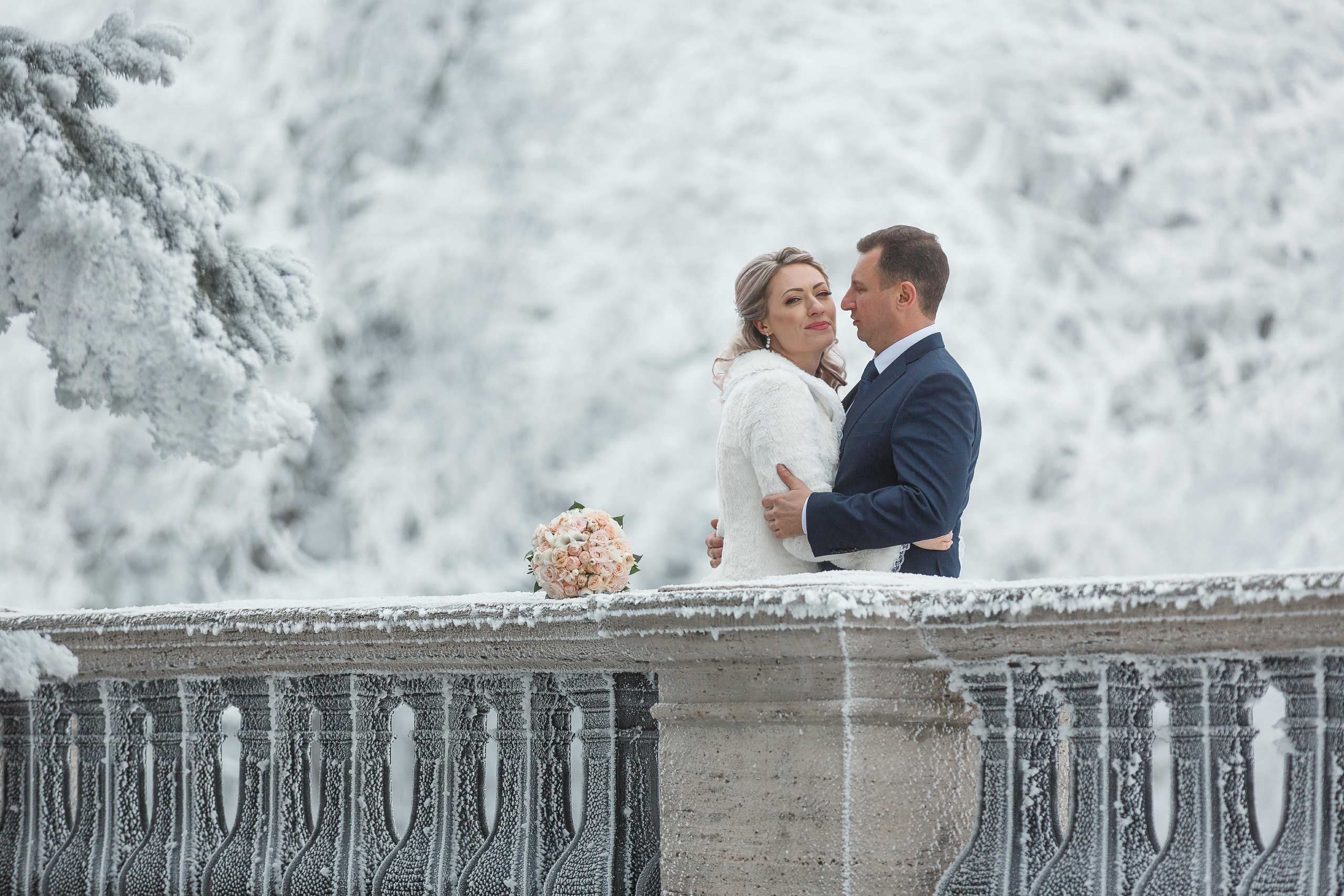 Свадьба зимой. Фотограф Антон Джавадян