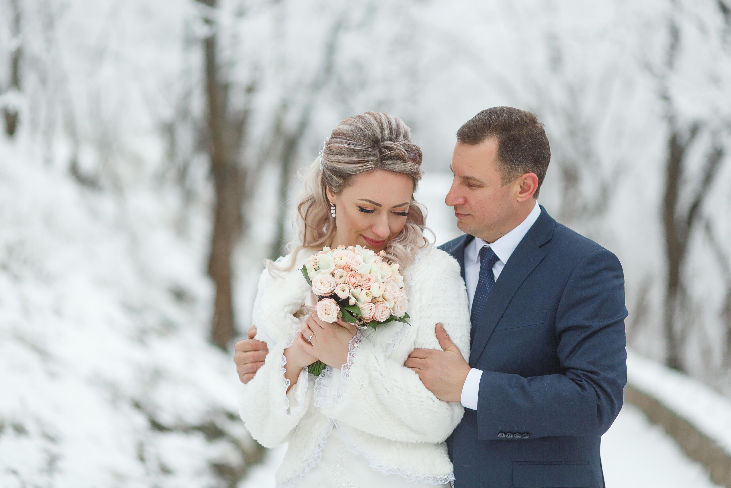 Свадьба зимой. Фотограф Антон Джавадян
