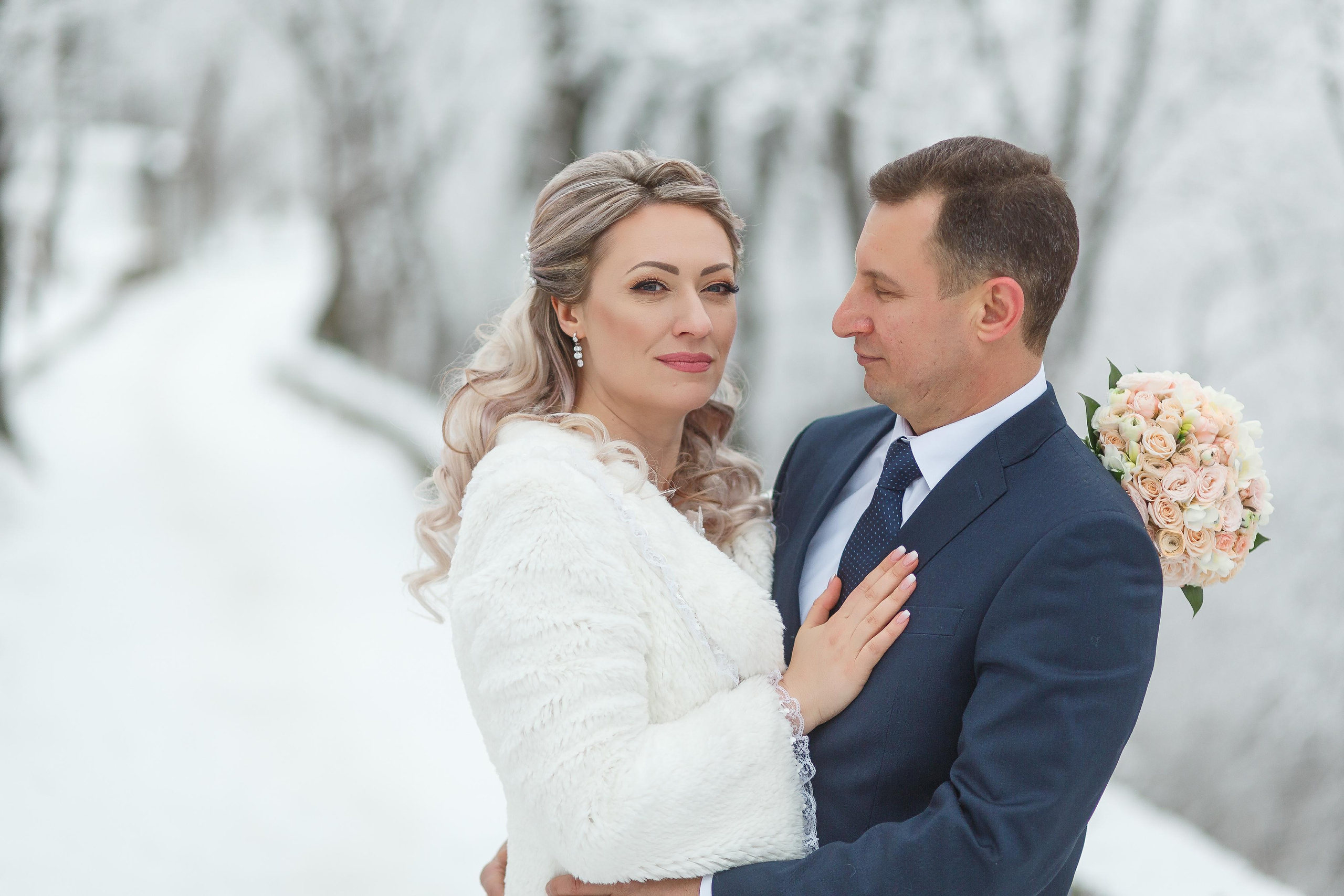 Свадьба зимой. Фотограф Антон Джавадян